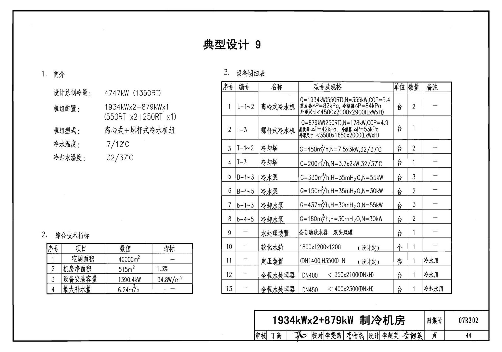 07R202--空调用电制冷机房设计与施工