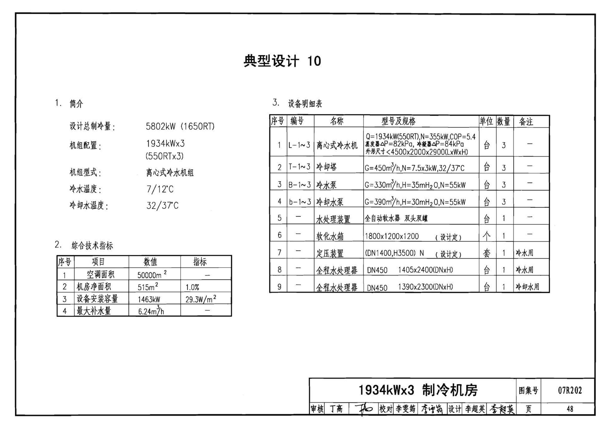 07R202--空调用电制冷机房设计与施工