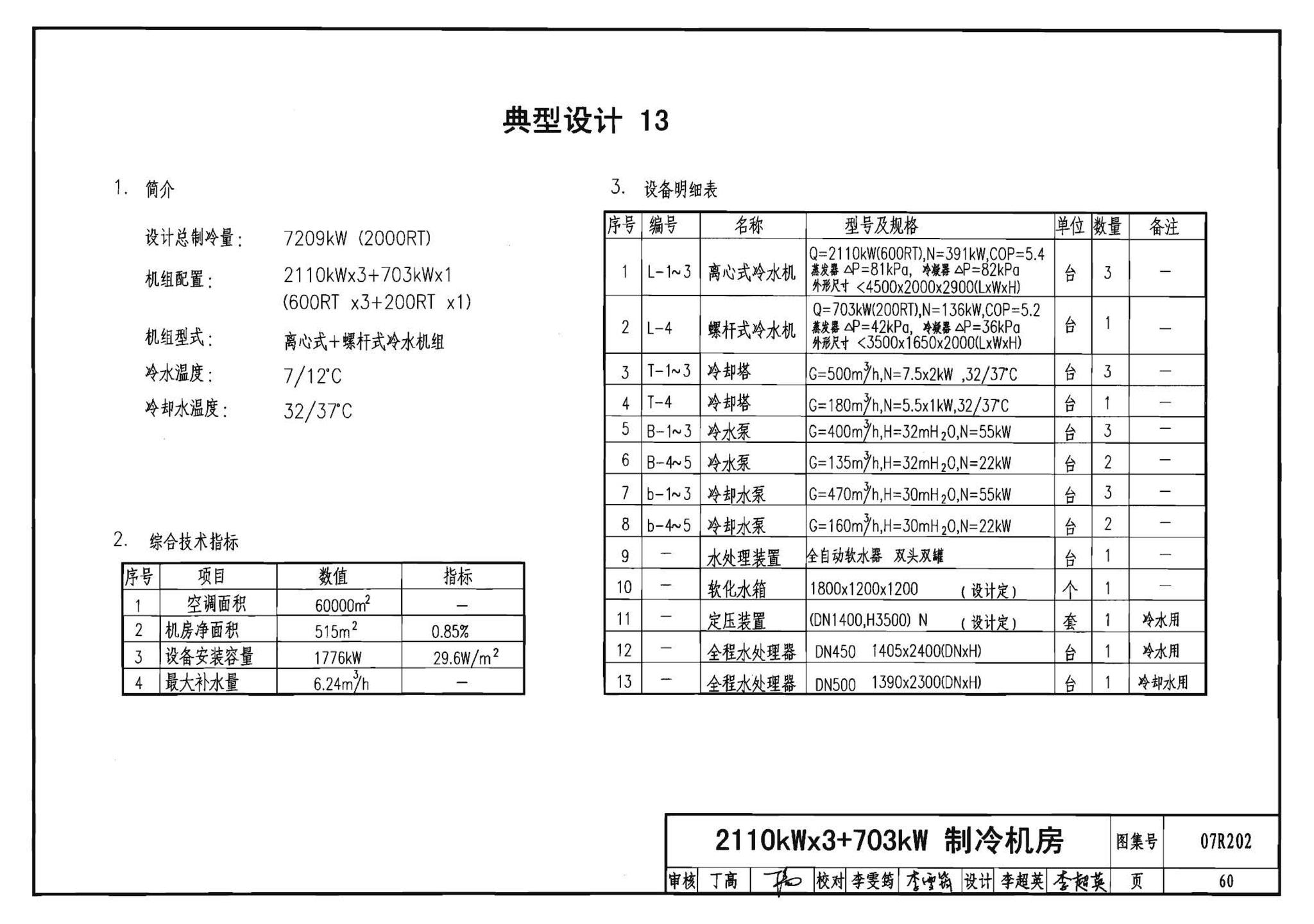 07R202--空调用电制冷机房设计与施工