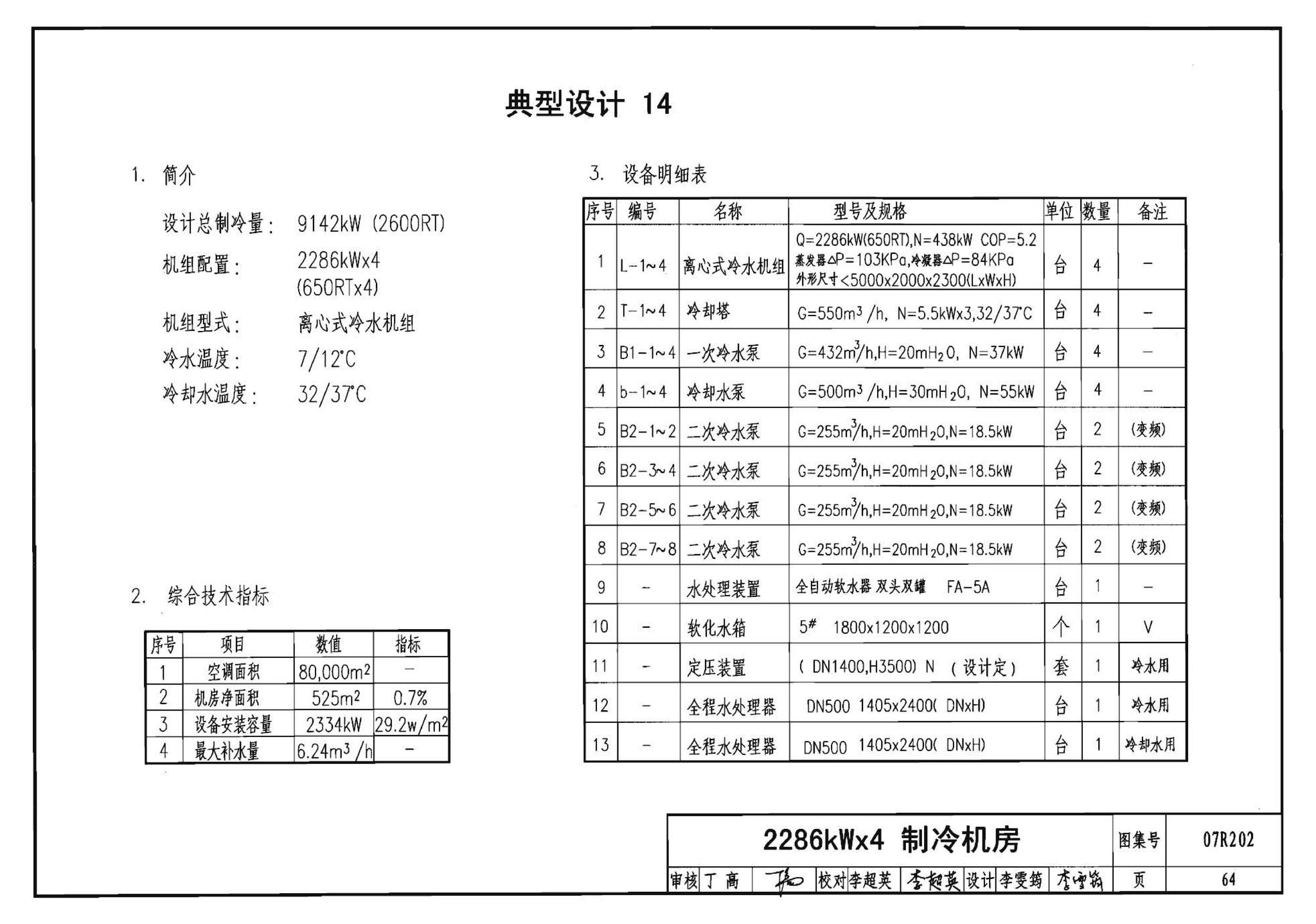 07R202--空调用电制冷机房设计与施工