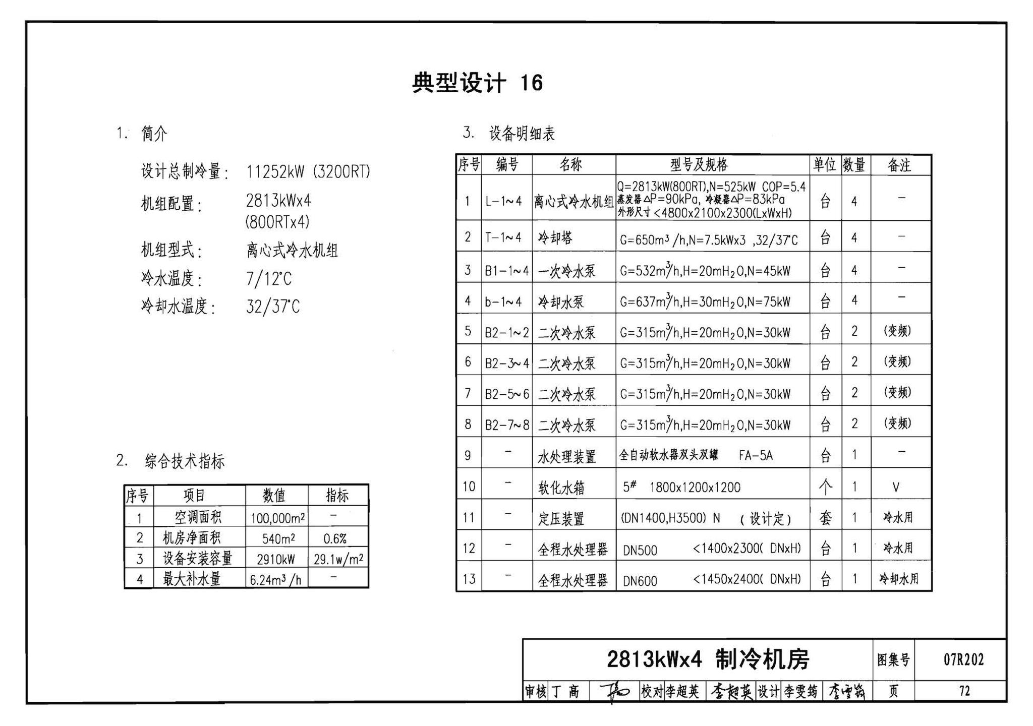 07R202--空调用电制冷机房设计与施工