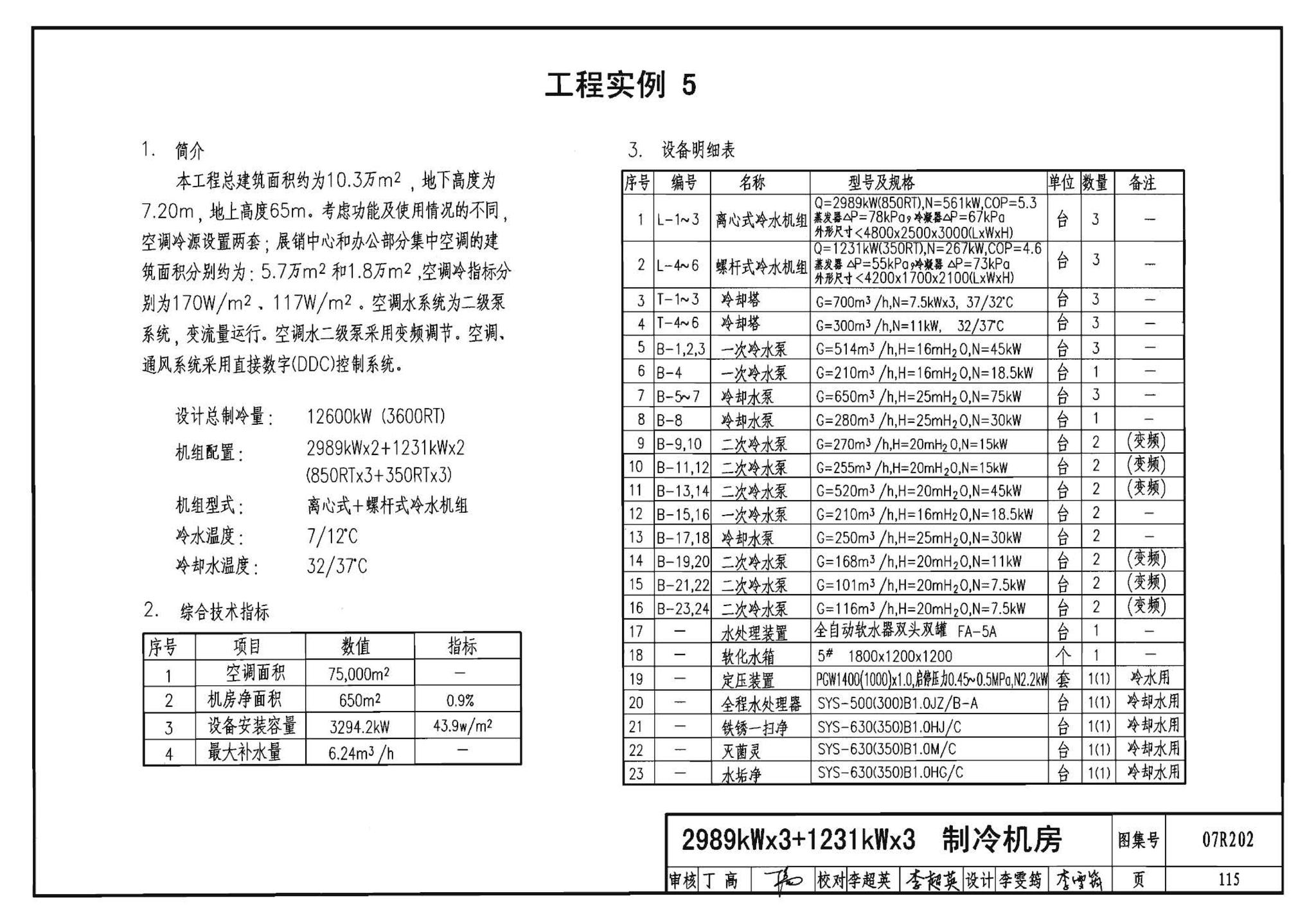 07R202--空调用电制冷机房设计与施工