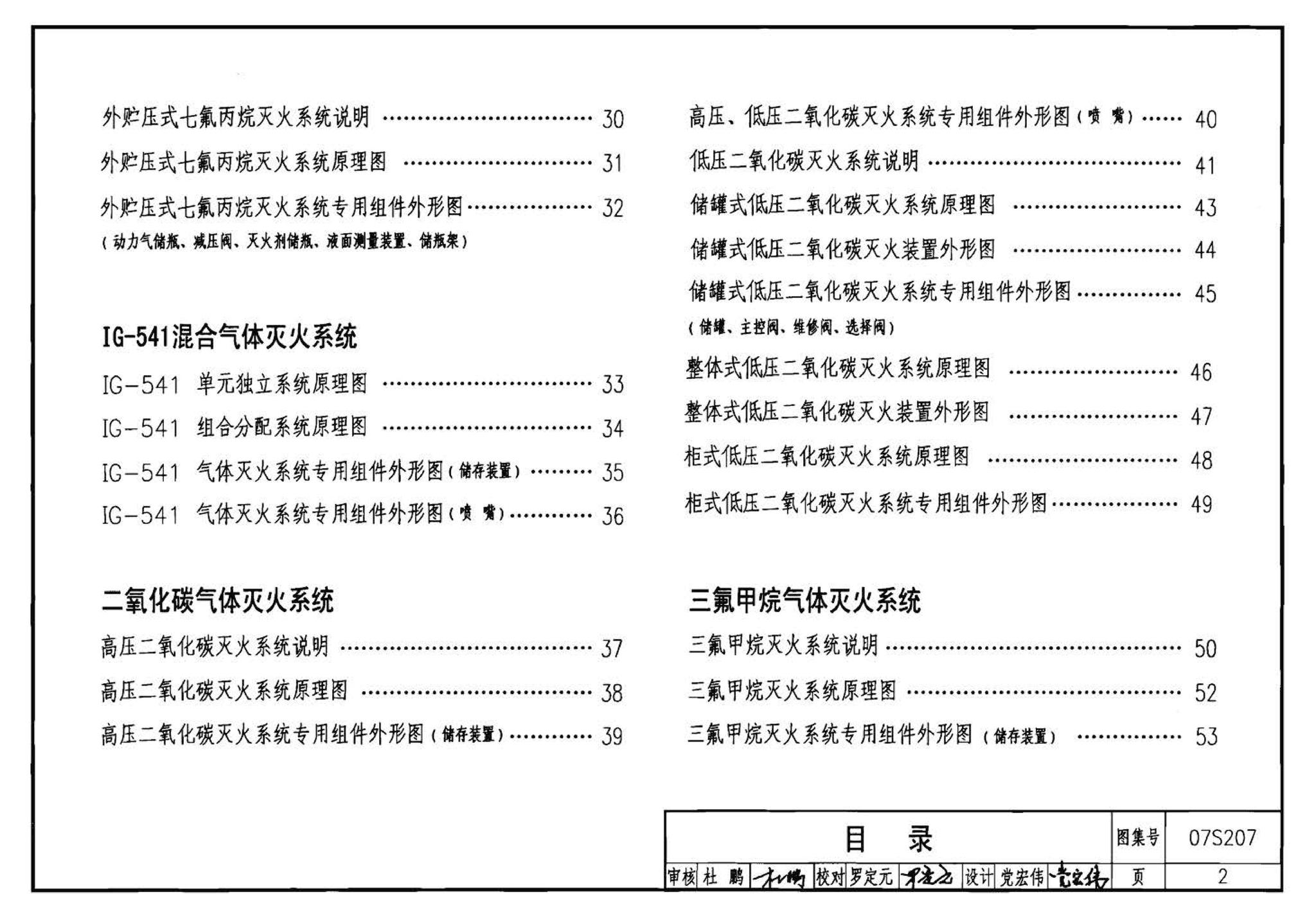 07S207--气体消防系统选用、安装与建筑灭火器配置