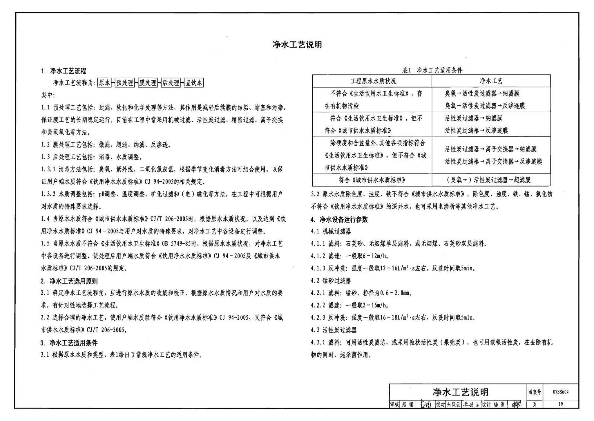 07SS604--建筑管道直饮水工程