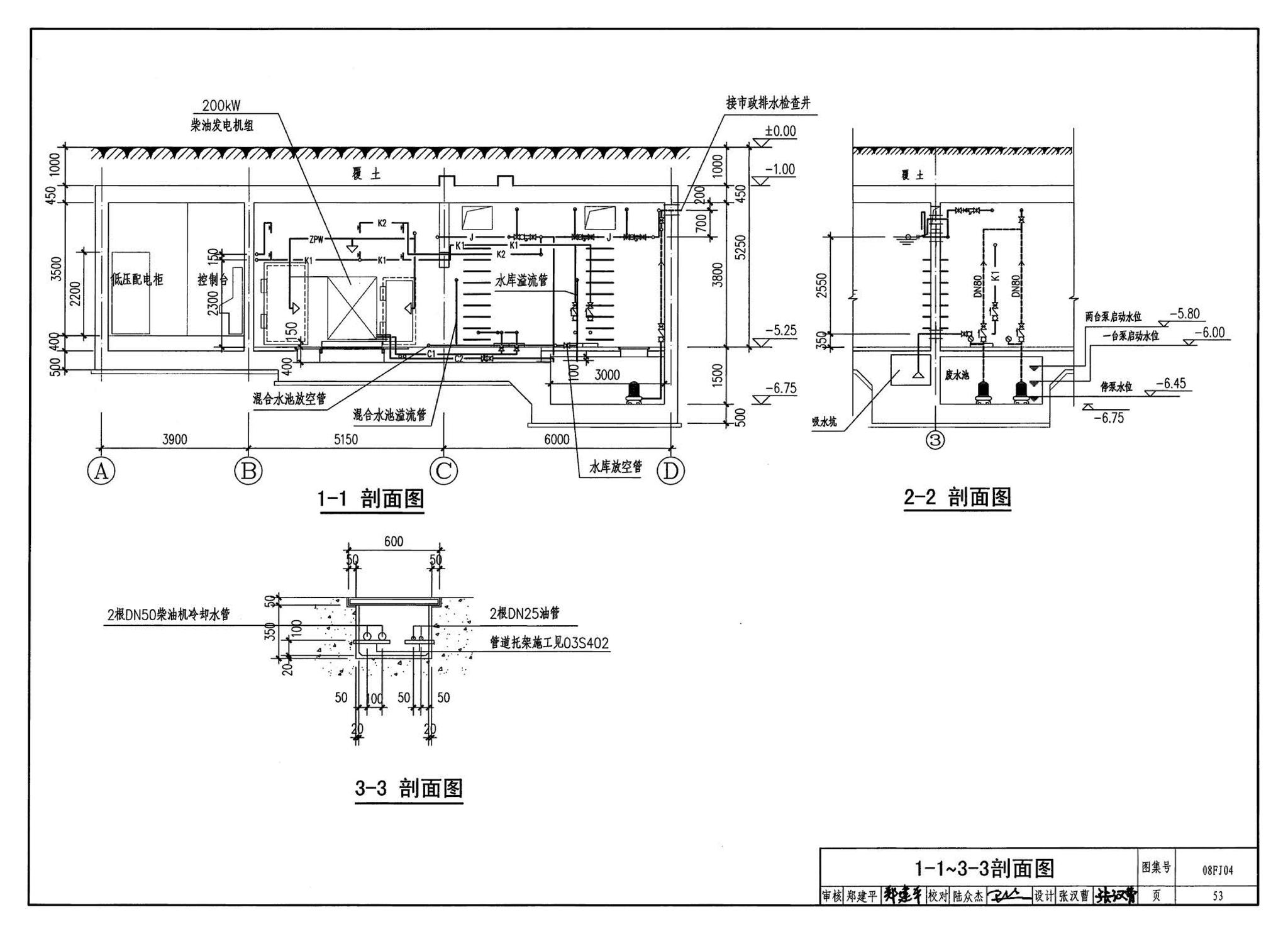 08FJ04--防空地下室固定柴油电站