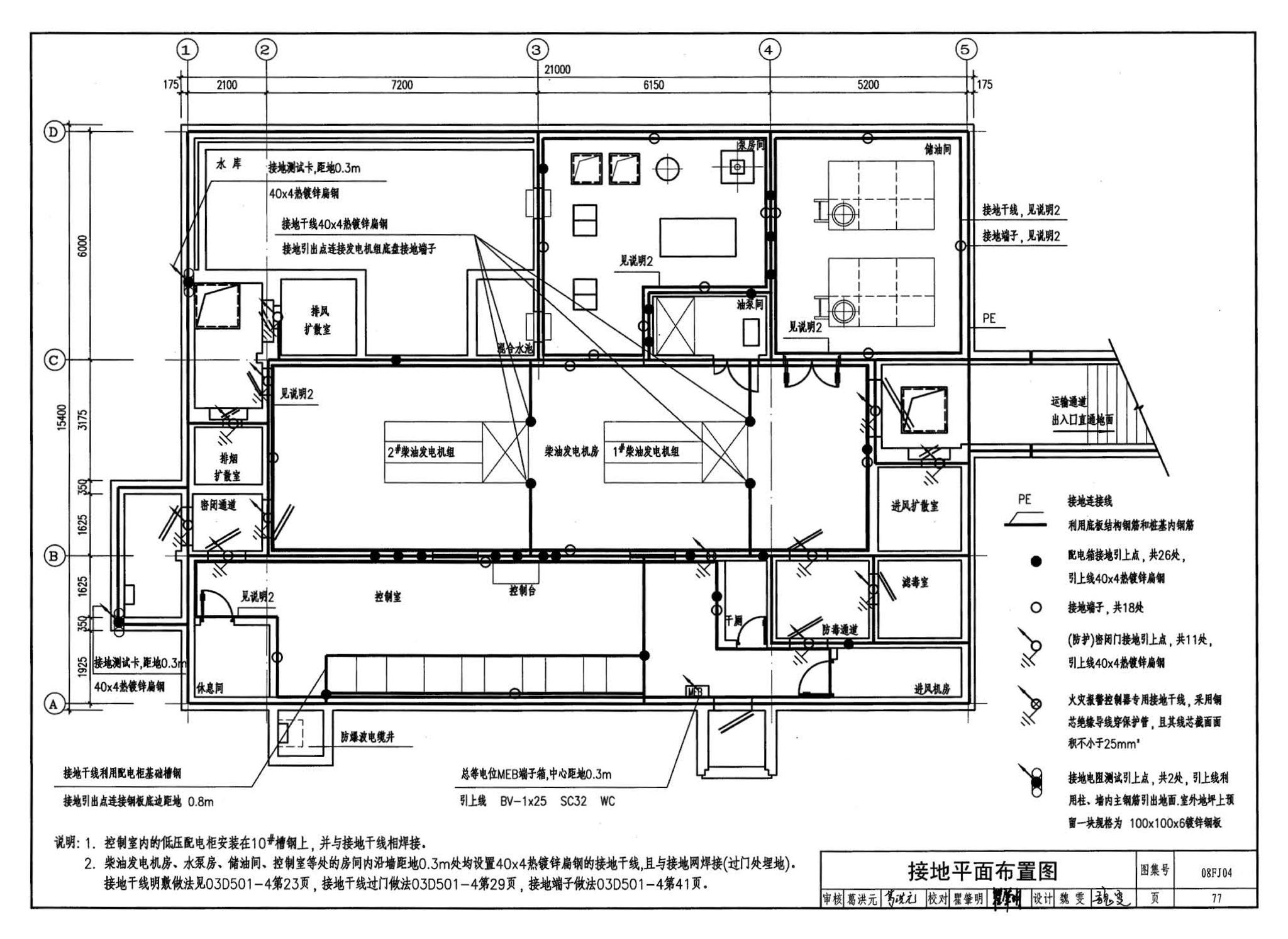 08FJ04--防空地下室固定柴油电站