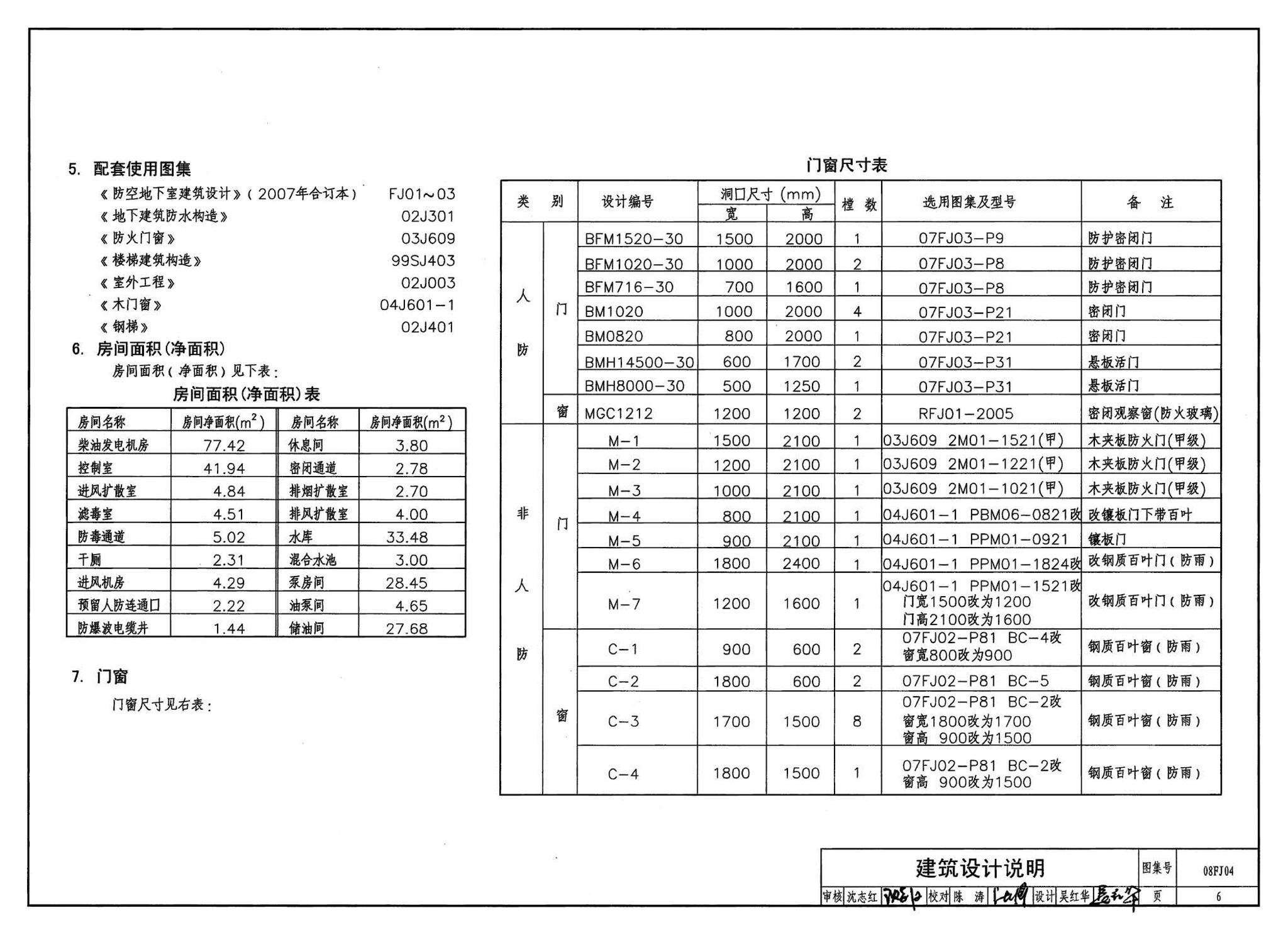 08FJ04--防空地下室固定柴油电站