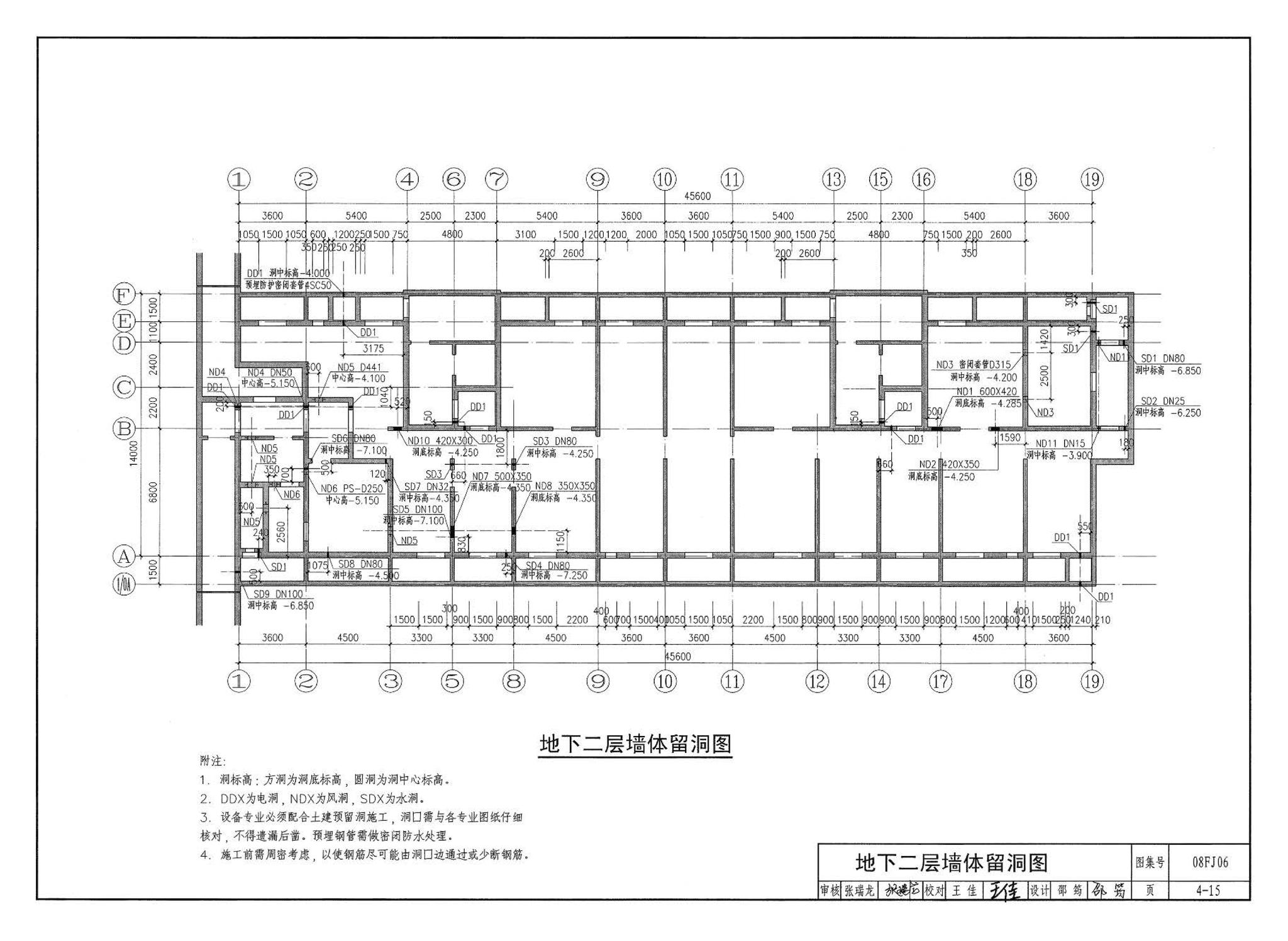 08FJ06--防空地下室施工图设计深度要求及图样