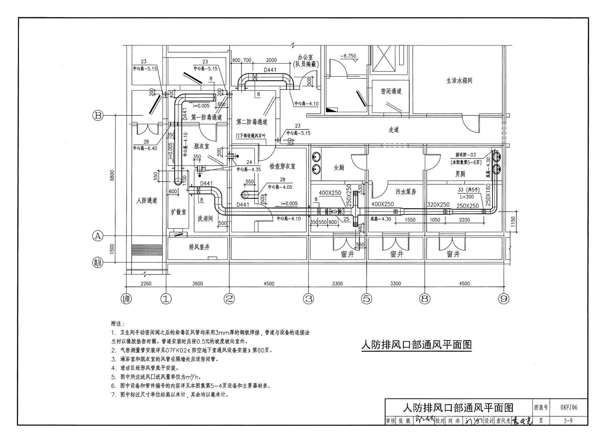 08FJ06--防空地下室施工图设计深度要求及图样