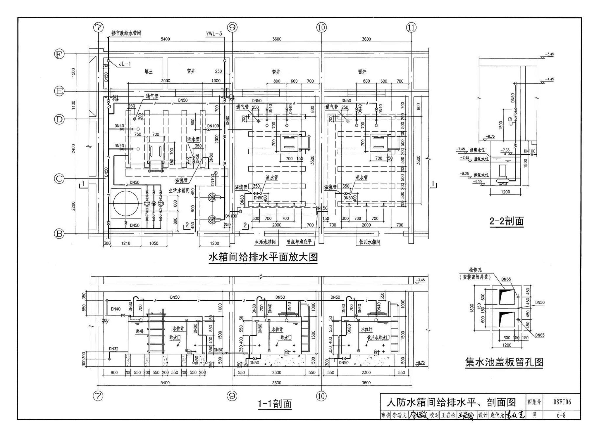 08FJ06--防空地下室施工图设计深度要求及图样