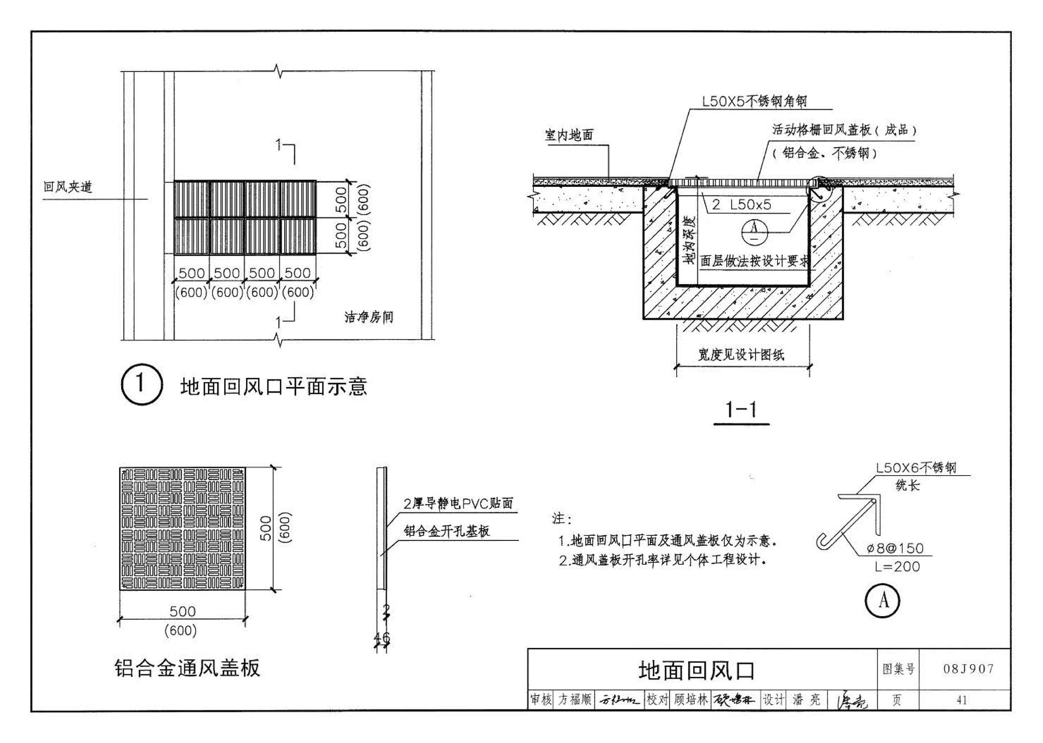 08J907--洁净厂房建筑构造