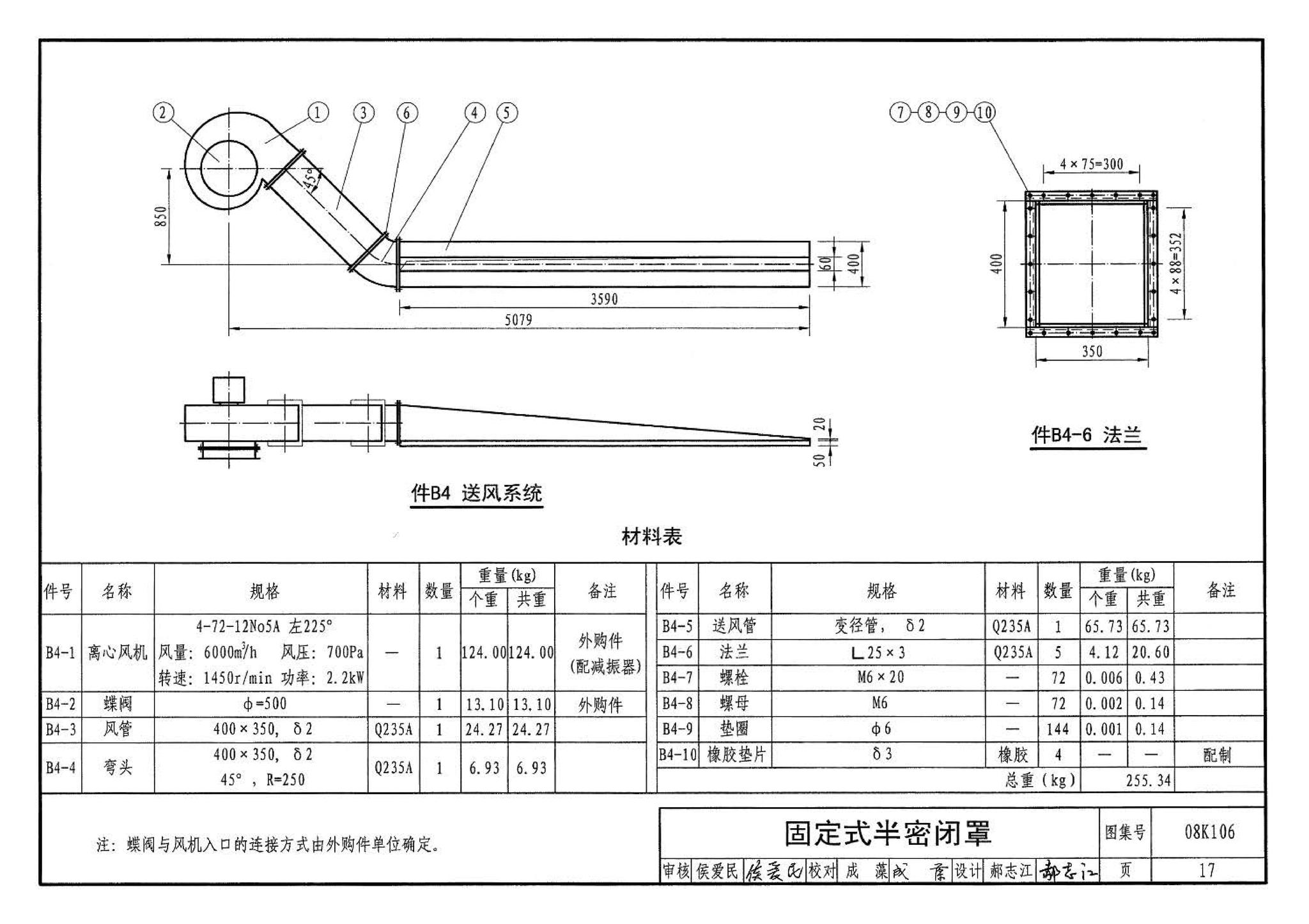 08K106--工业通风排气罩