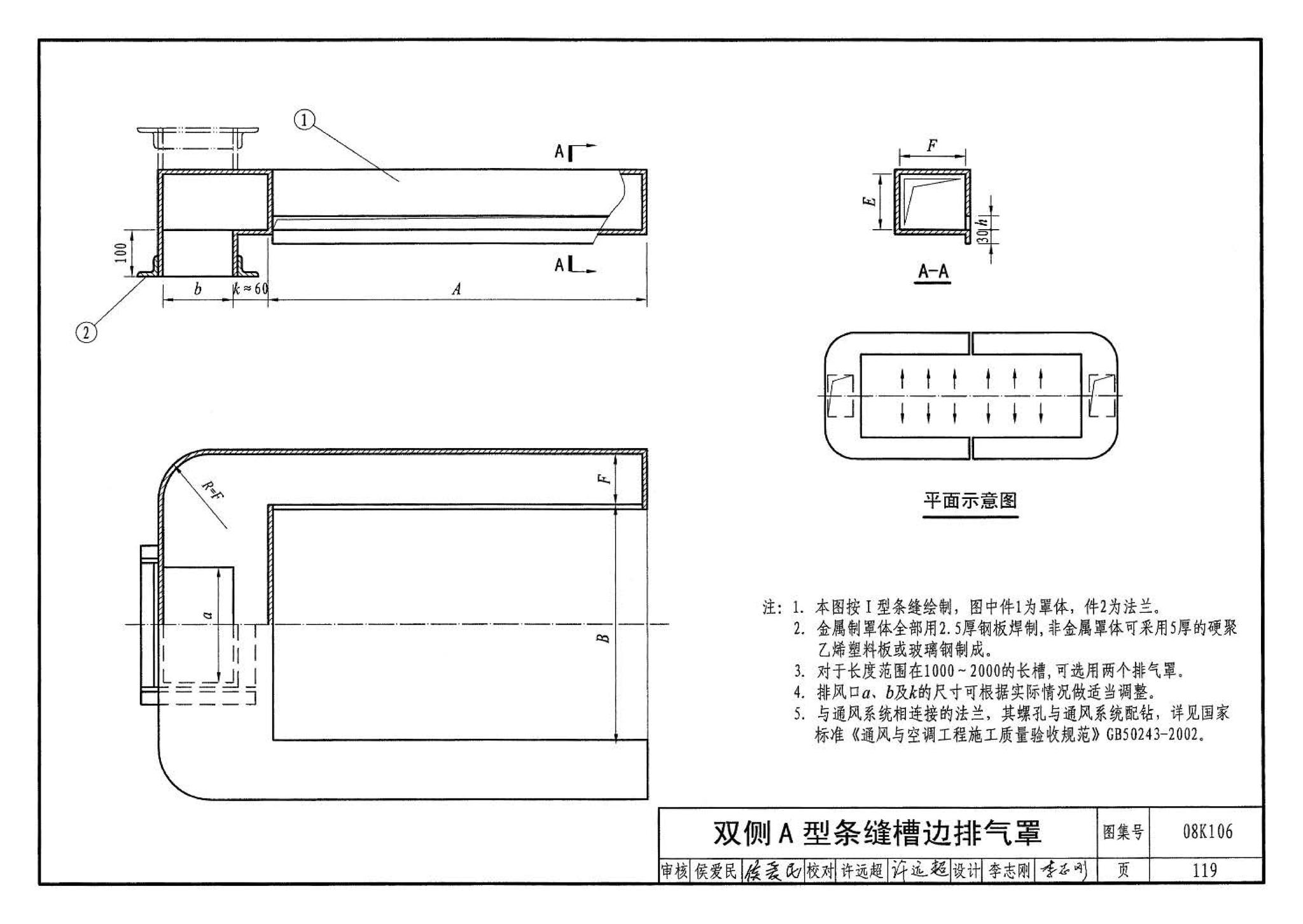 08K106--工业通风排气罩