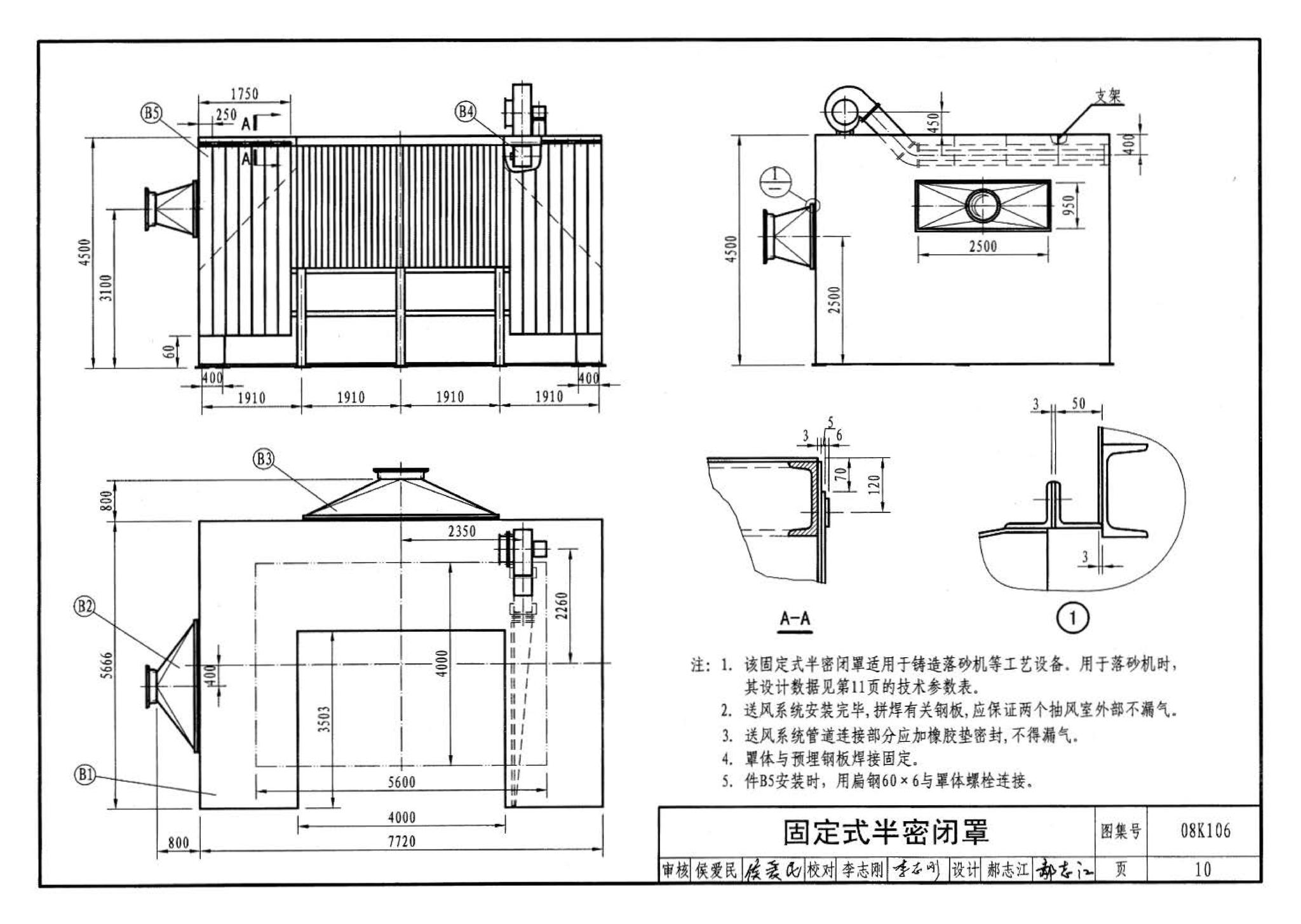 08K106--工业通风排气罩