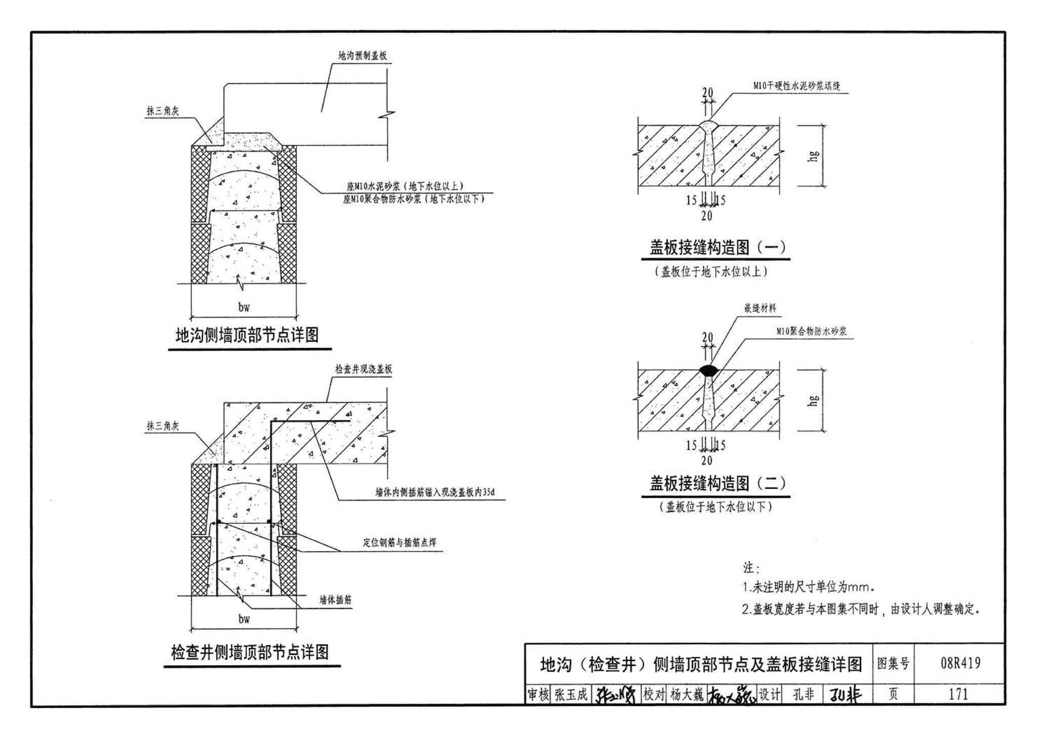 08R419--混凝土模块砌体热力管道地沟