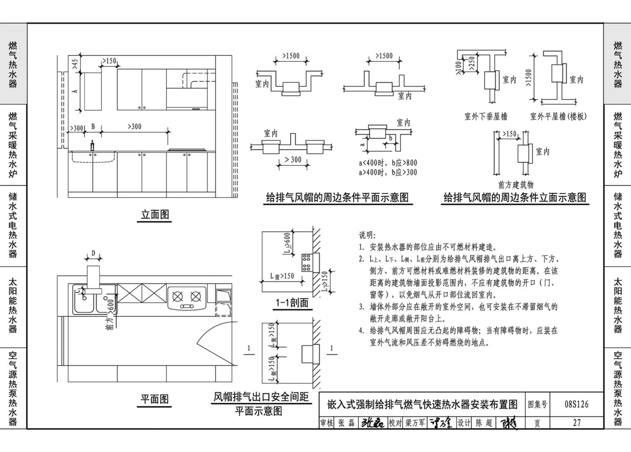 08S126--热水器选用及安装