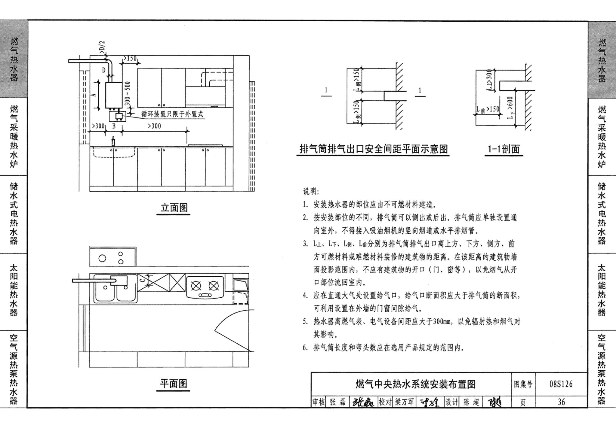 08S126--热水器选用及安装