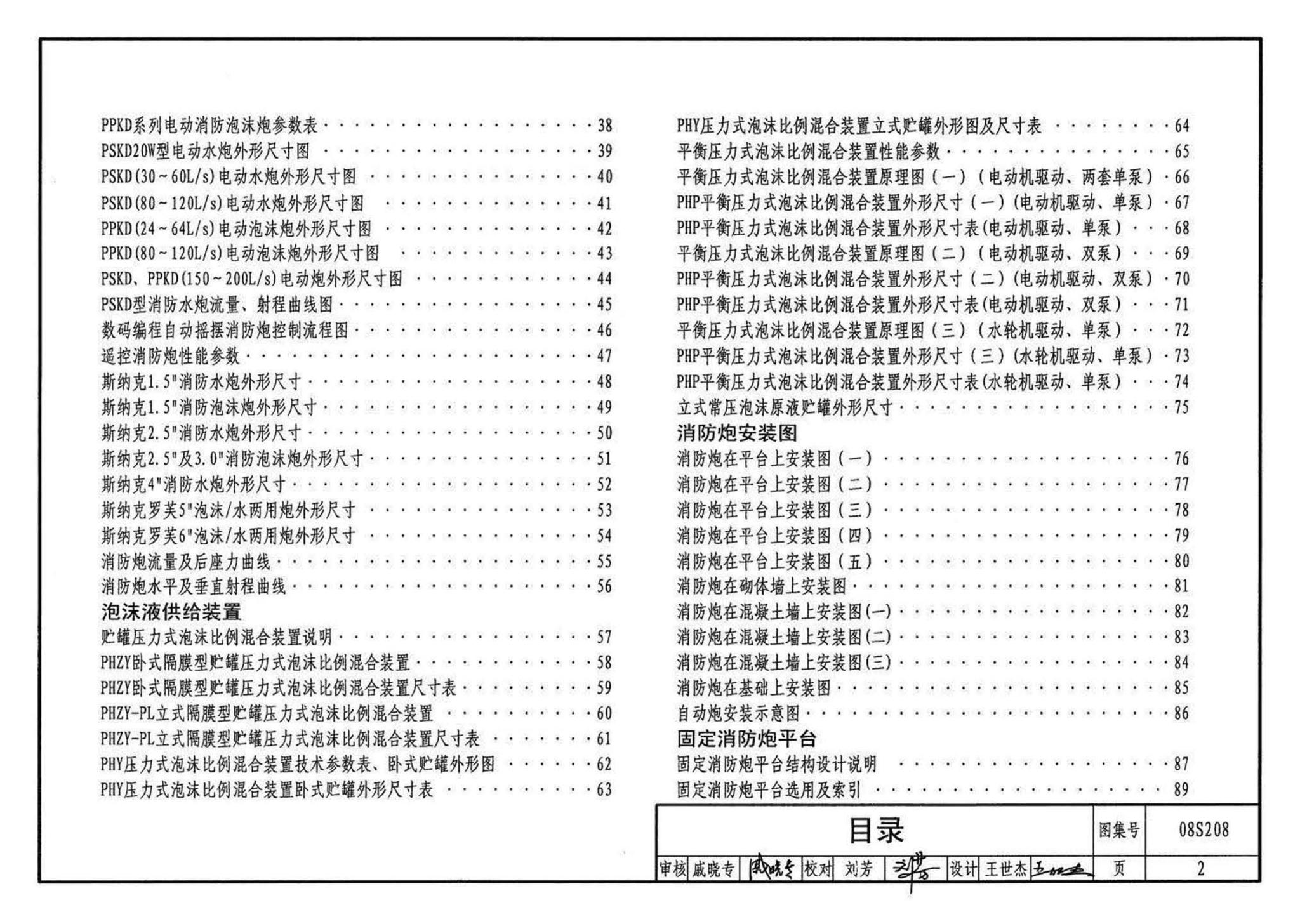 08S208--室内固定消防炮选用及安装