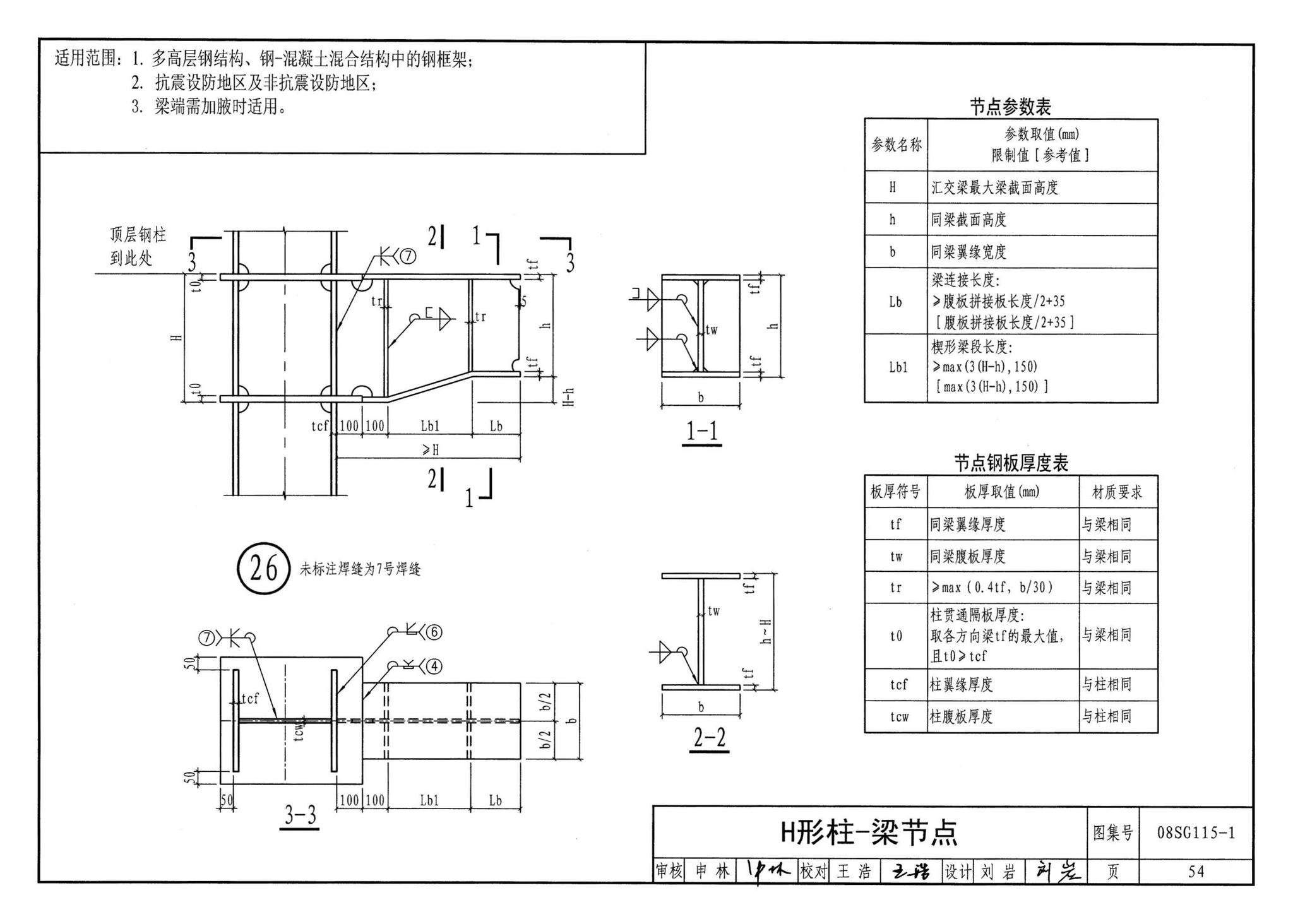 08SG115-1--钢结构施工图参数表示方法制图规则和构造详图