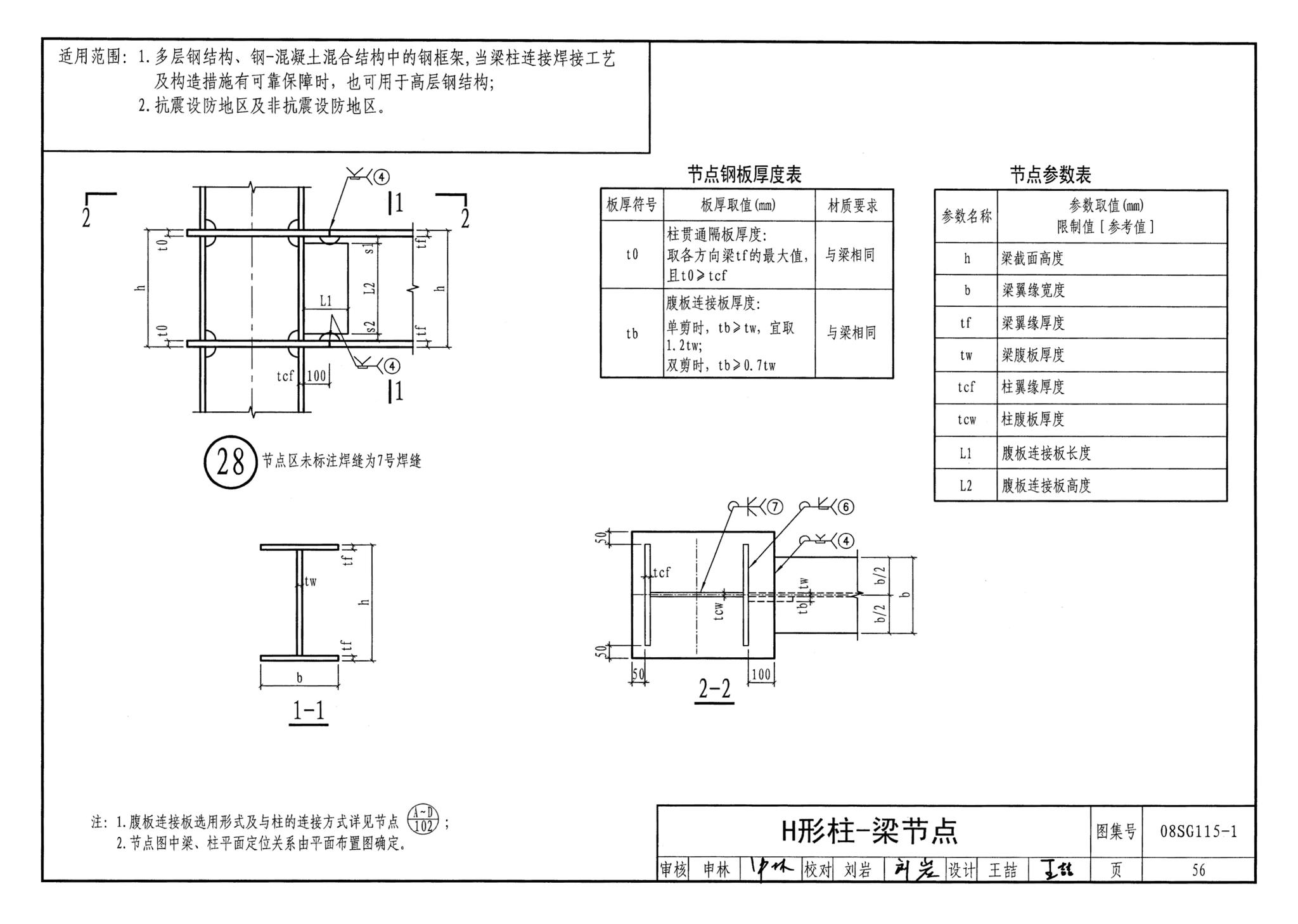 08SG115-1--钢结构施工图参数表示方法制图规则和构造详图