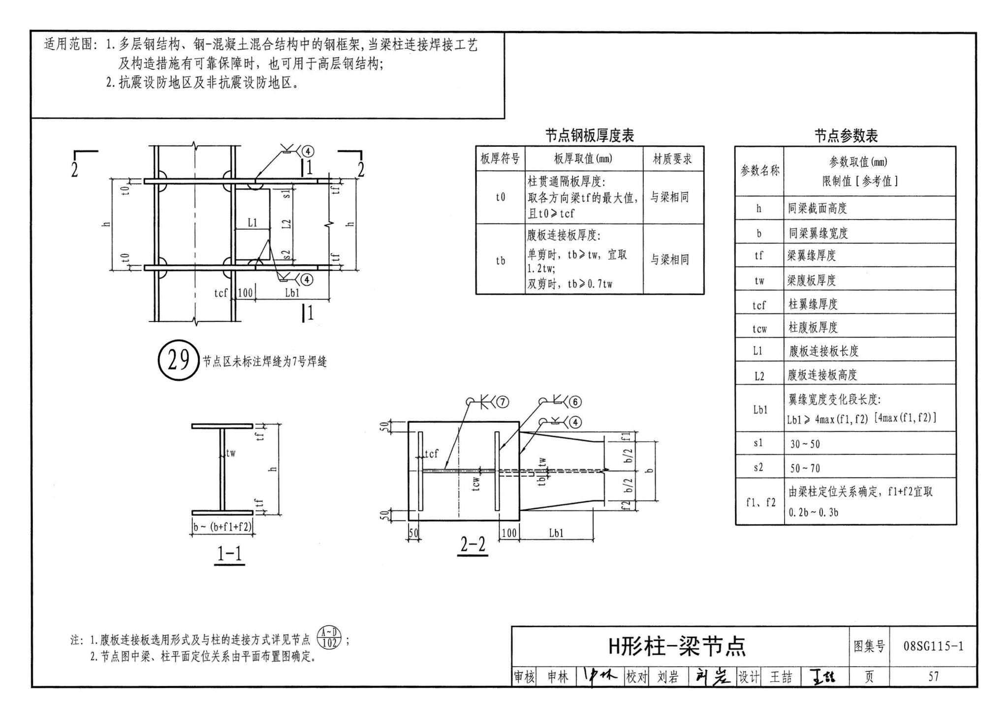 08SG115-1--钢结构施工图参数表示方法制图规则和构造详图