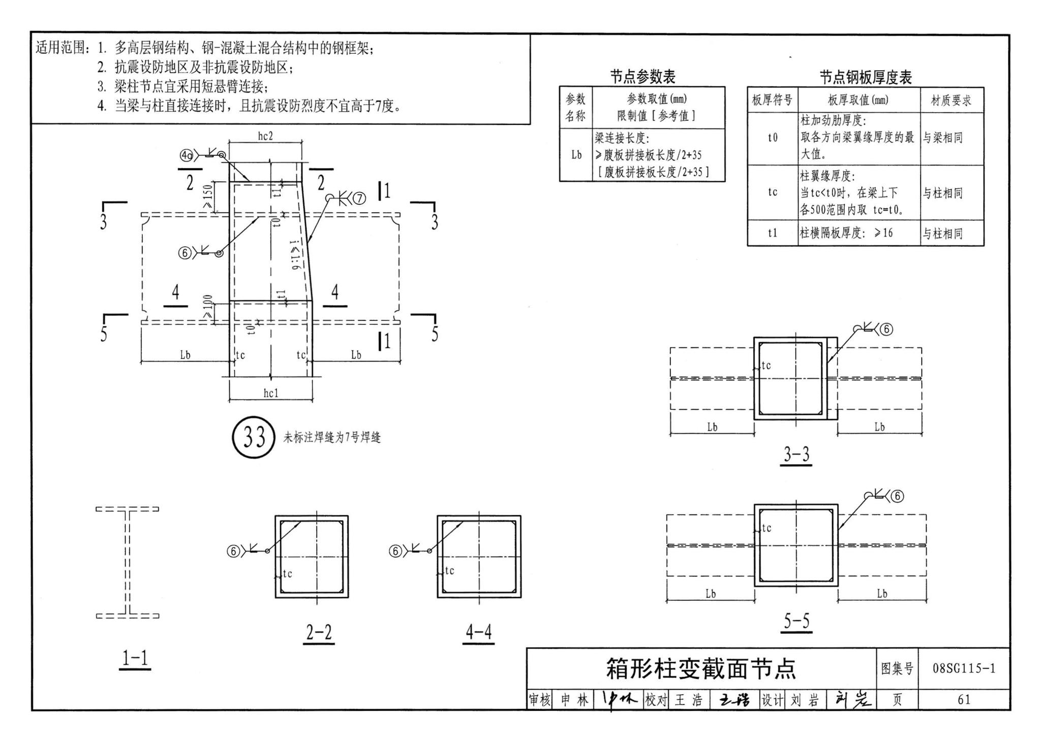 08SG115-1--钢结构施工图参数表示方法制图规则和构造详图