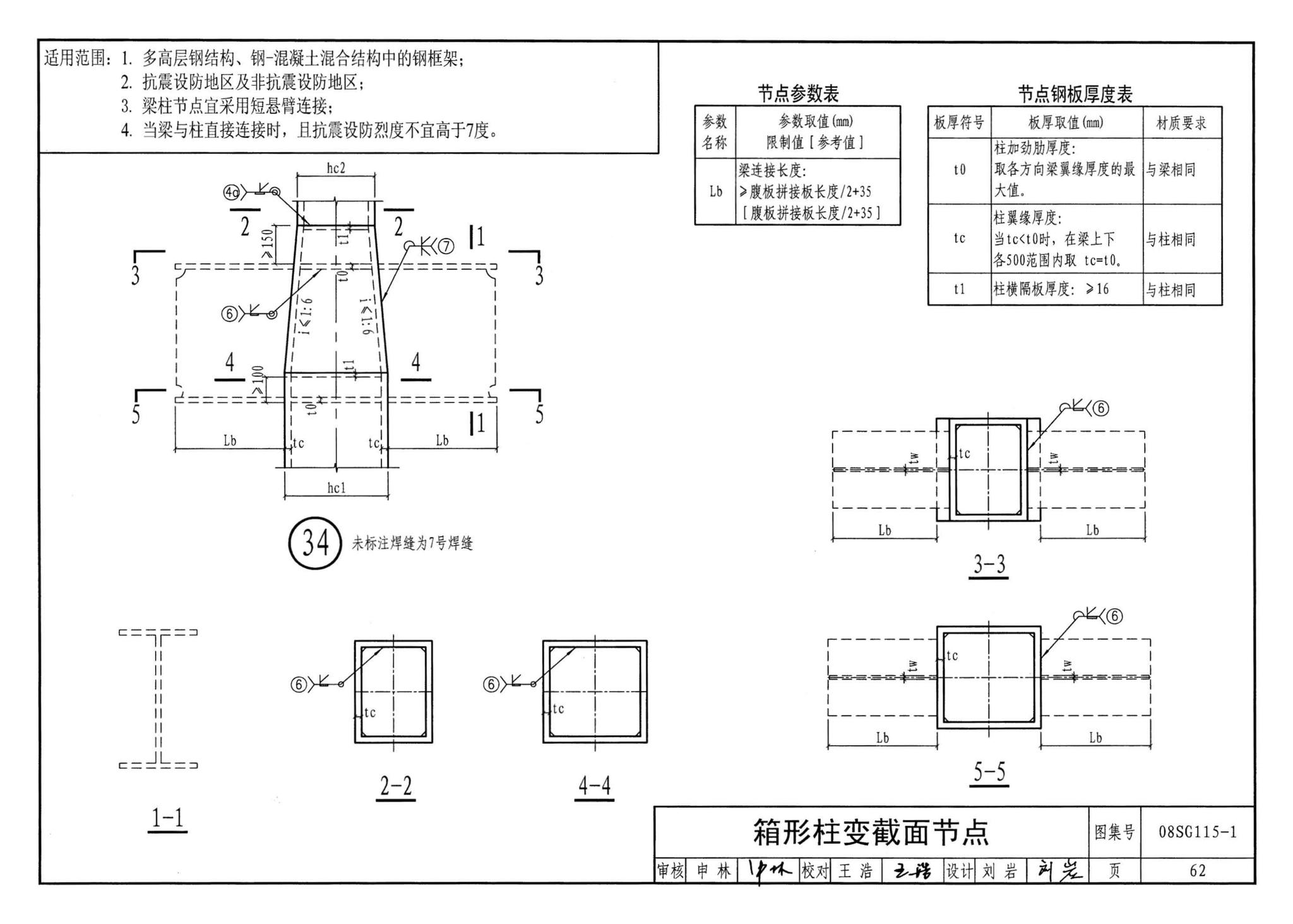 08SG115-1--钢结构施工图参数表示方法制图规则和构造详图