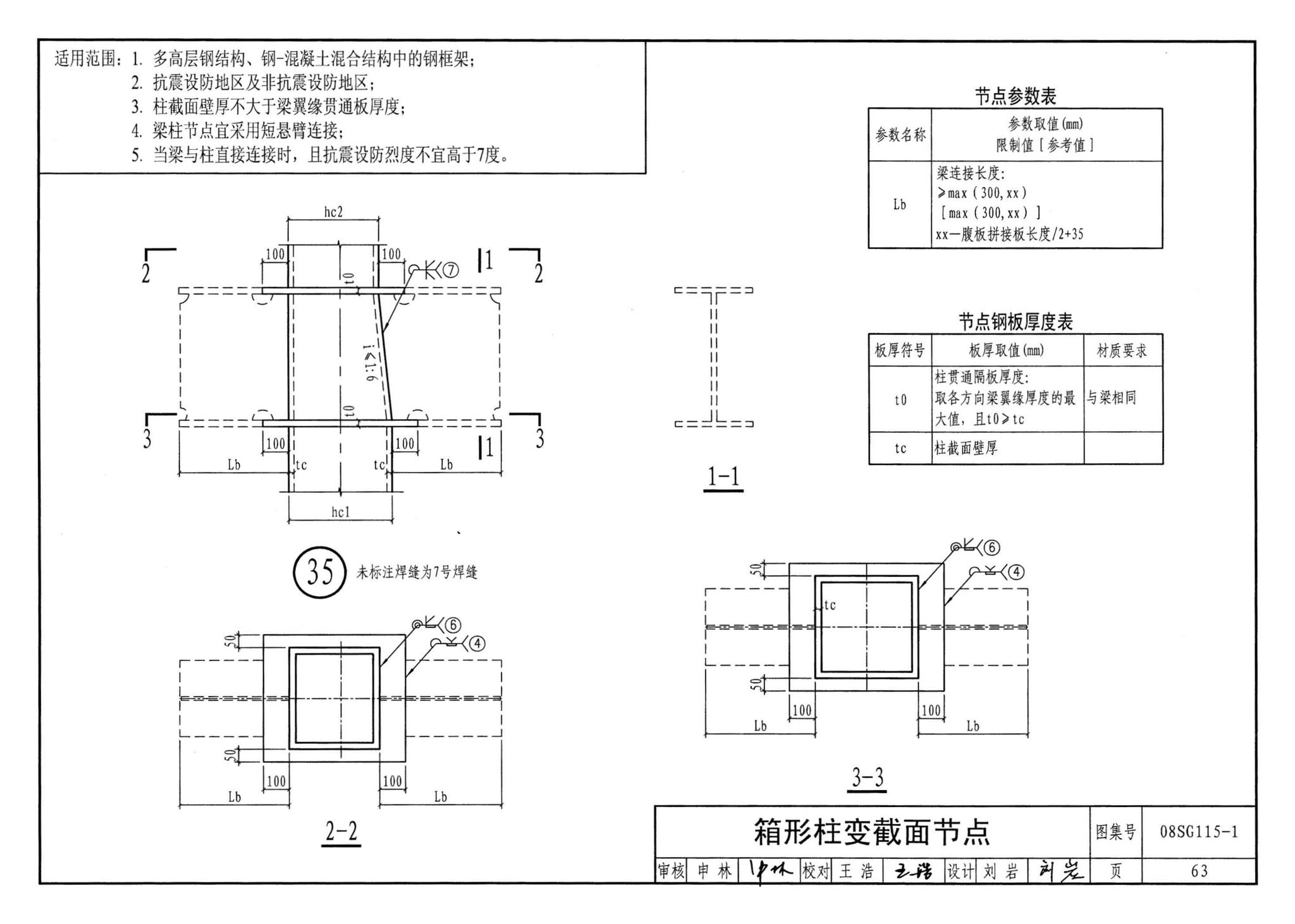 08SG115-1--钢结构施工图参数表示方法制图规则和构造详图