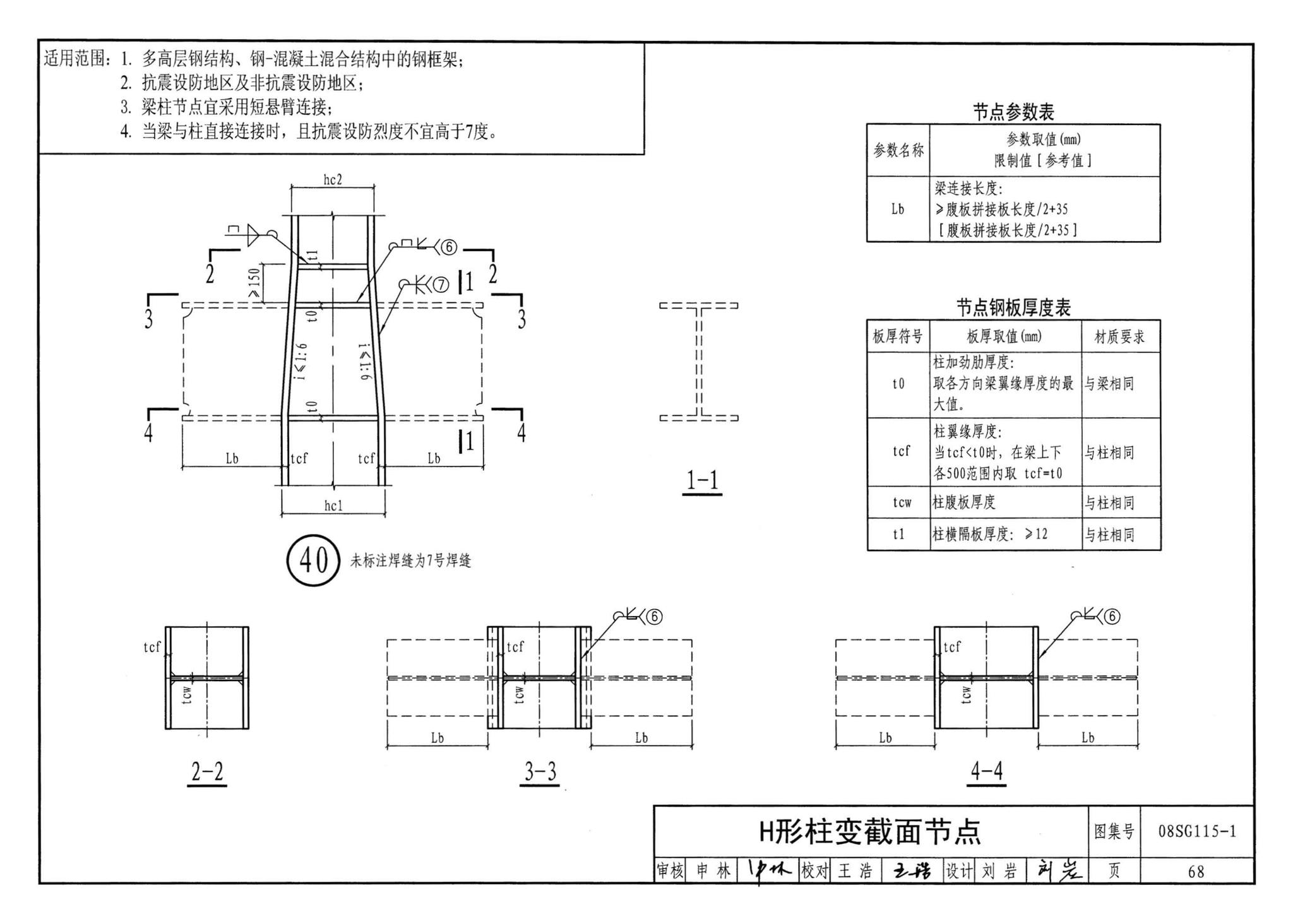 08SG115-1--钢结构施工图参数表示方法制图规则和构造详图