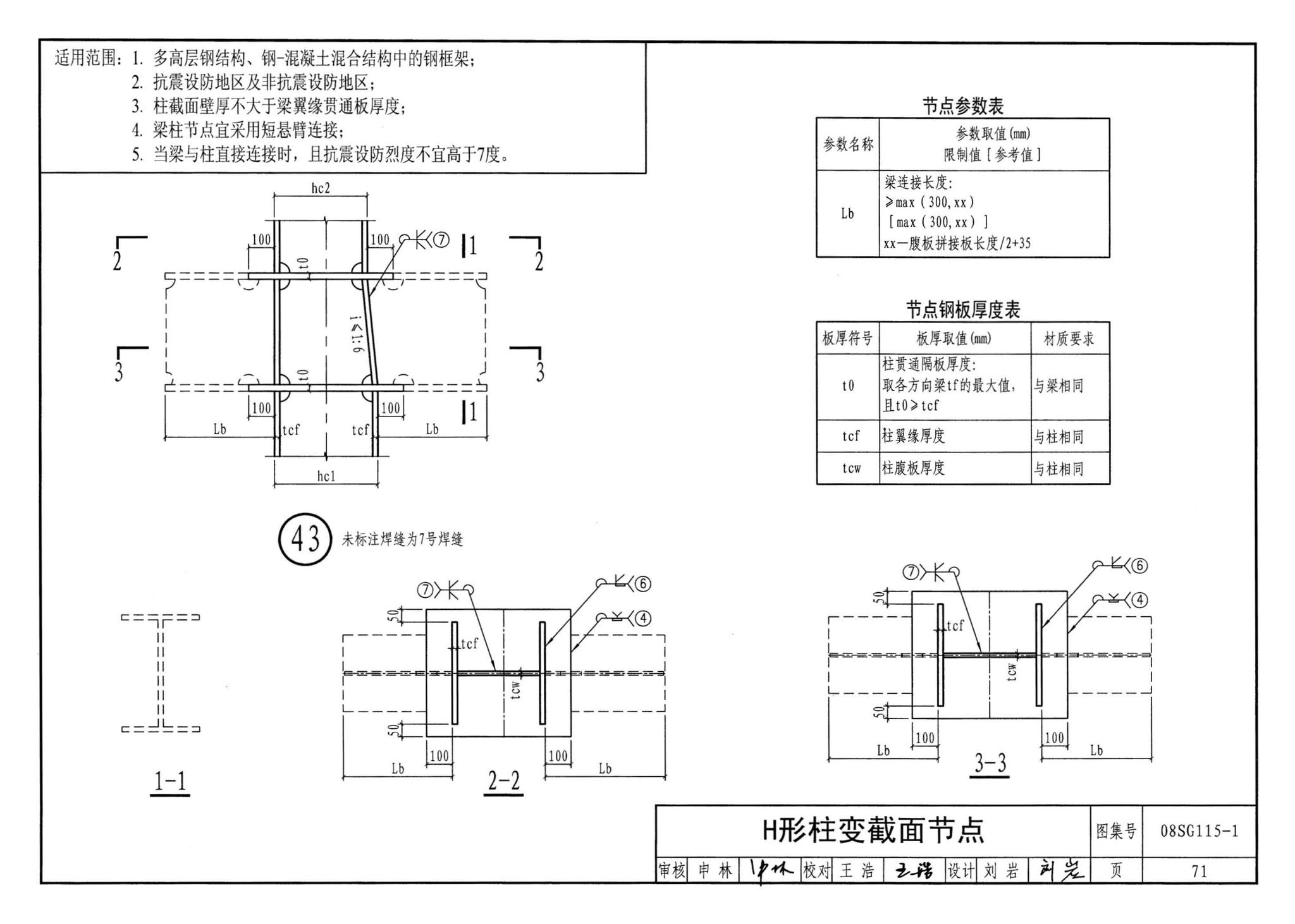 08SG115-1--钢结构施工图参数表示方法制图规则和构造详图