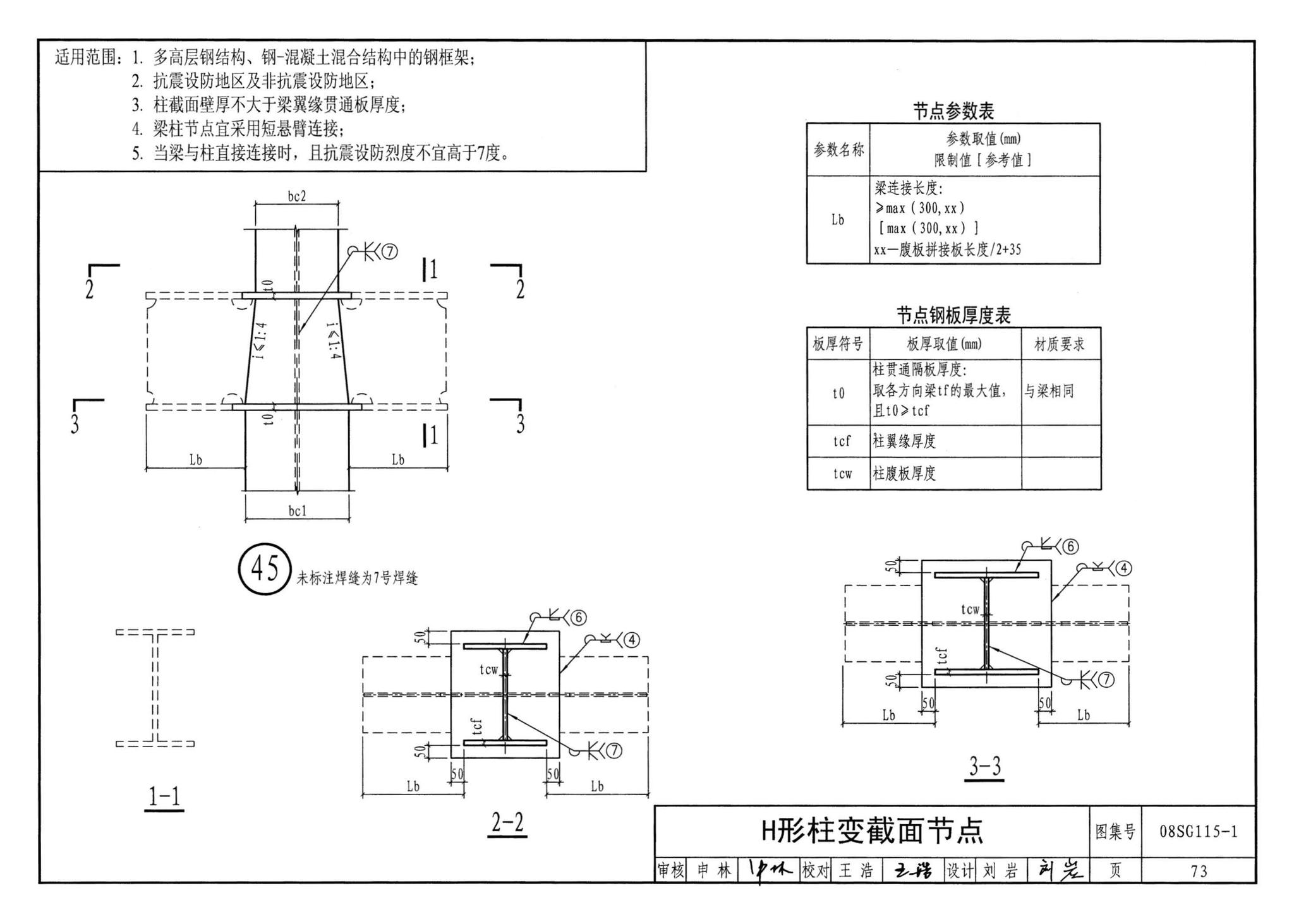 08SG115-1--钢结构施工图参数表示方法制图规则和构造详图