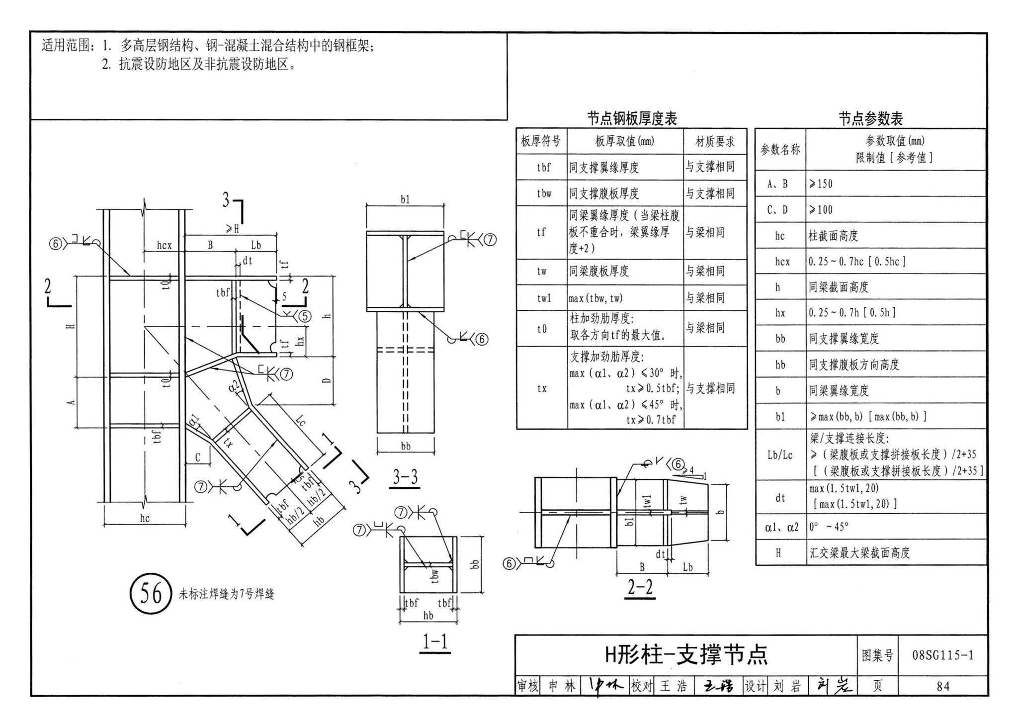 08SG115-1--钢结构施工图参数表示方法制图规则和构造详图