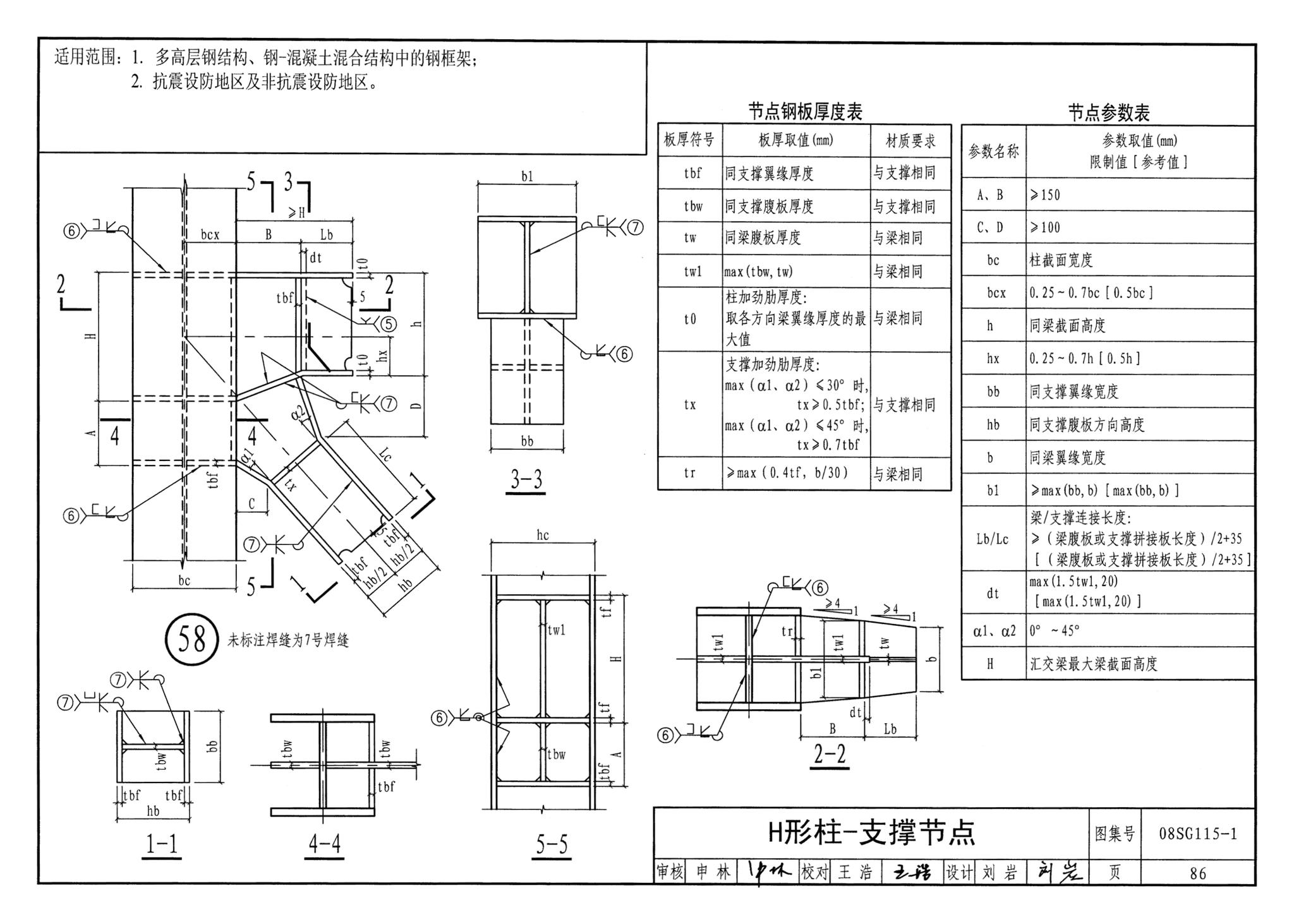 08SG115-1--钢结构施工图参数表示方法制图规则和构造详图