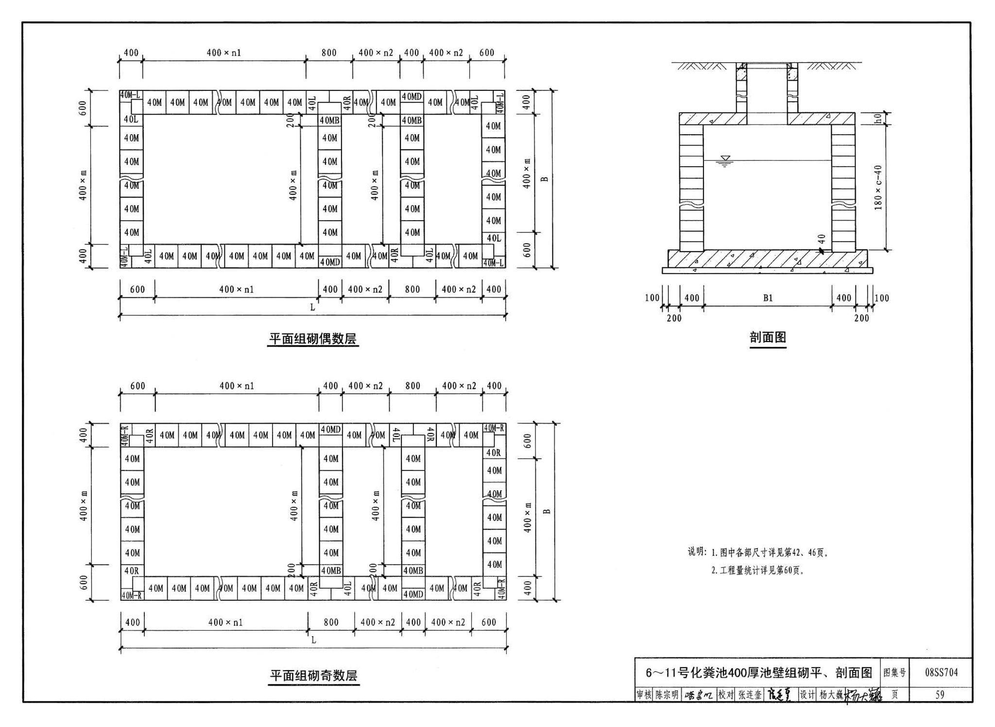 08SS704--混凝土模块式化粪池