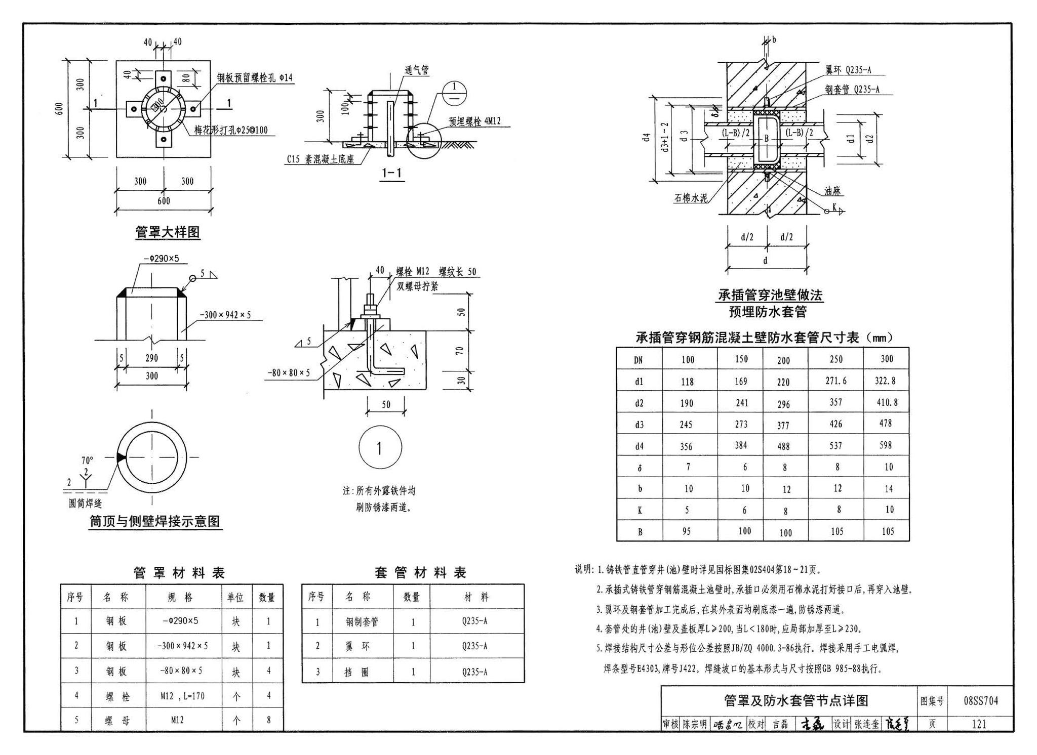 08SS704--混凝土模块式化粪池