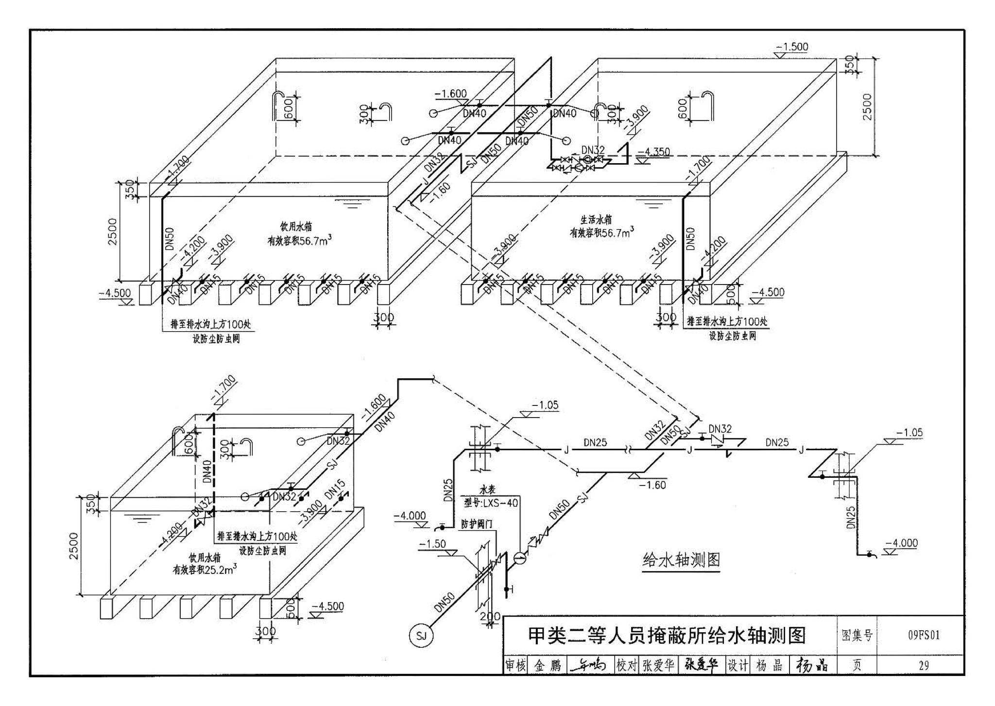 09FS01--防空地下室给排水设计示例