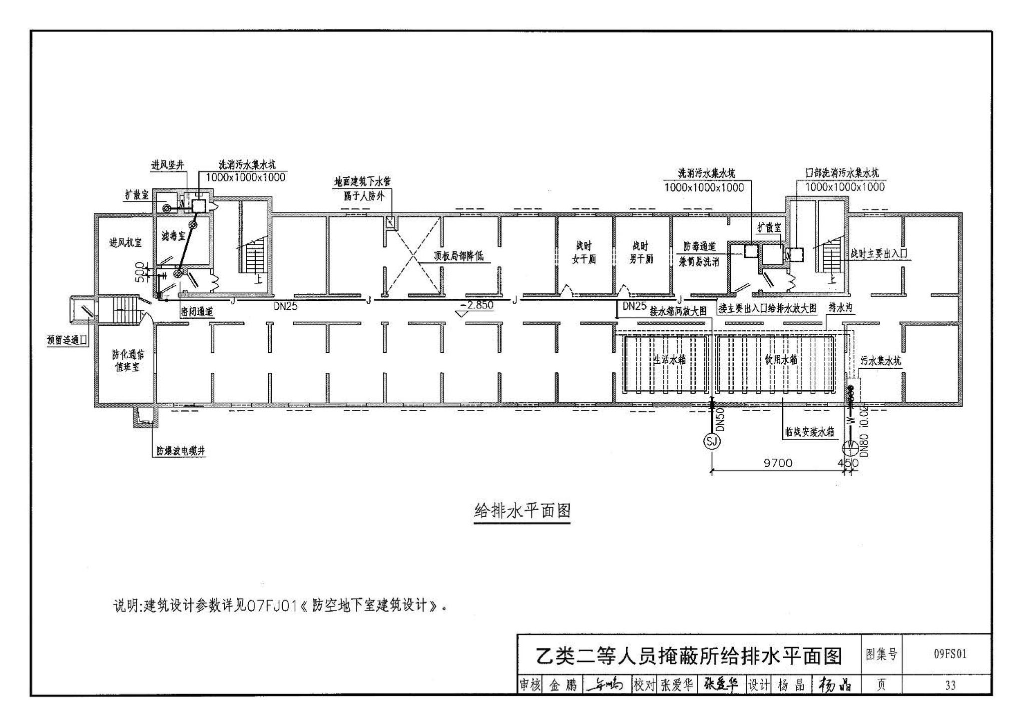 09FS01--防空地下室给排水设计示例