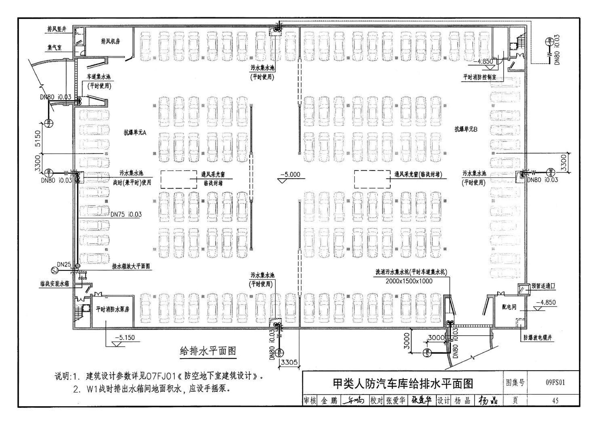 09FS01--防空地下室给排水设计示例