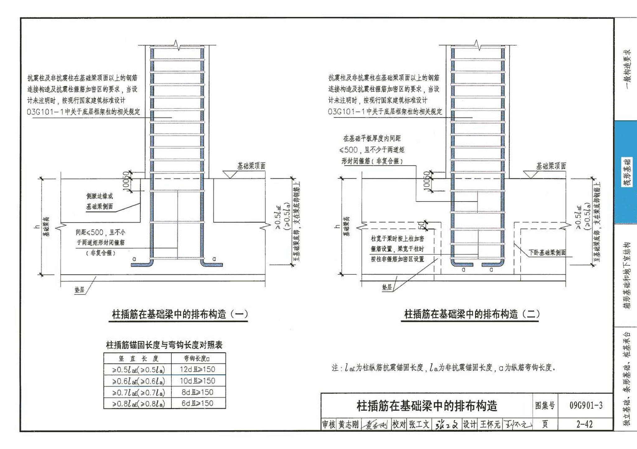 09G901-3--混凝土结构施工钢筋排布规则与构造详图（筏形基础、箱形基础、地下室结构、独立基础、条形基础、桩基承台）