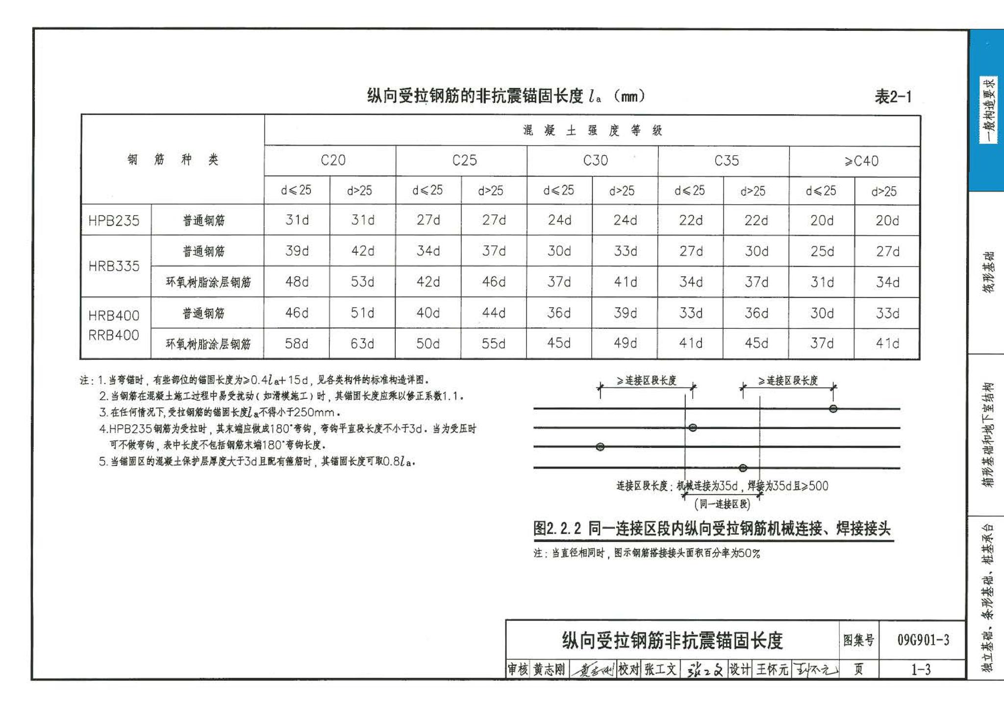 09G901-3--混凝土结构施工钢筋排布规则与构造详图（筏形基础、箱形基础、地下室结构、独立基础、条形基础、桩基承台）