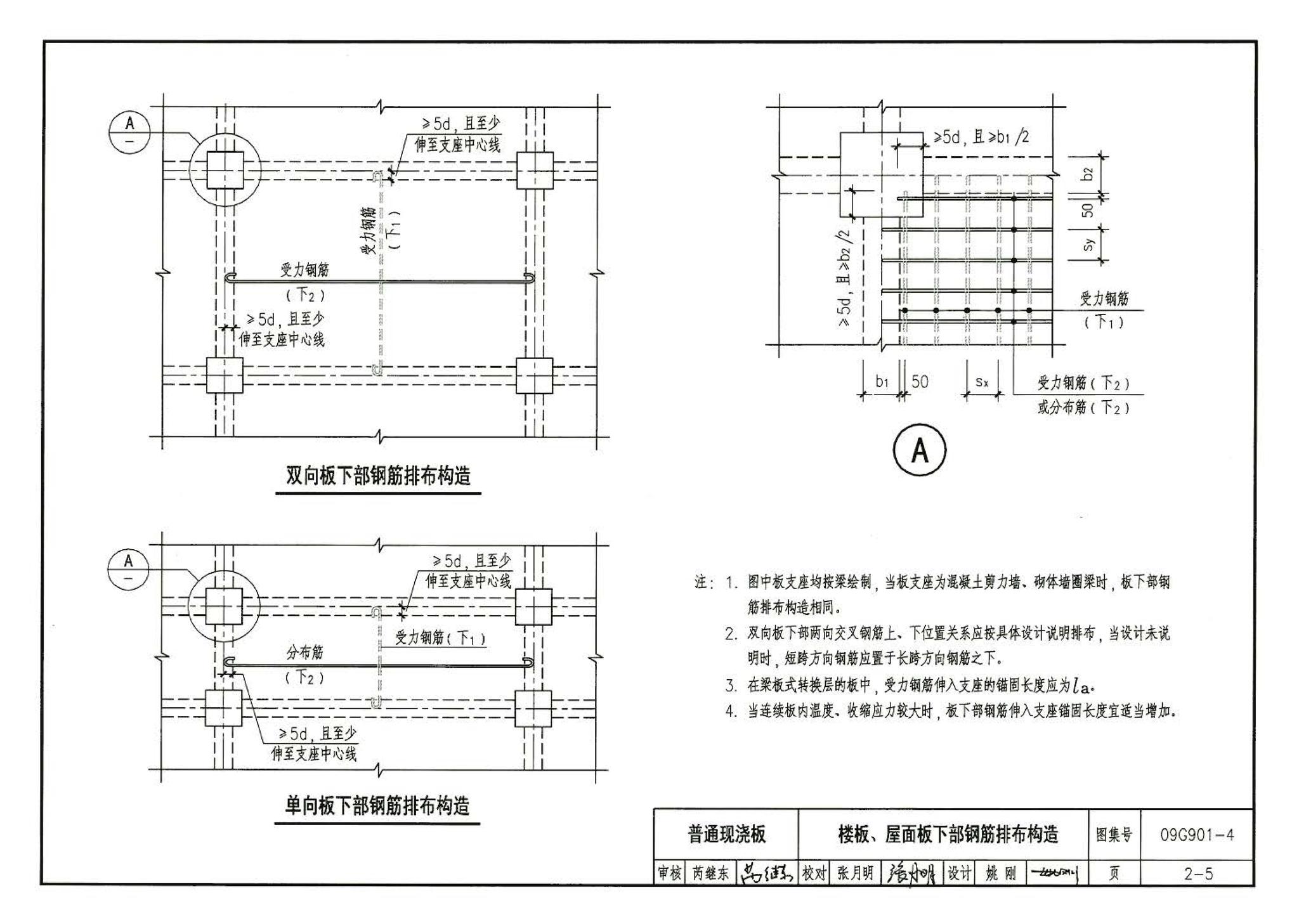 09G901-4--混凝土结构施工钢筋排布规则与构造详图（现浇混凝土楼面与屋面板）