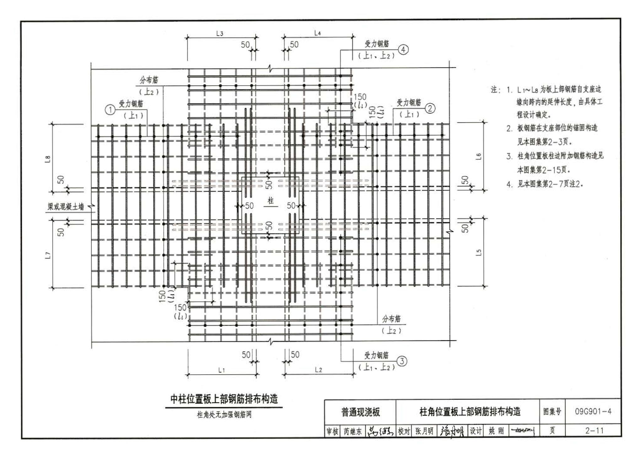 09G901-4--混凝土结构施工钢筋排布规则与构造详图（现浇混凝土楼面与屋面板）