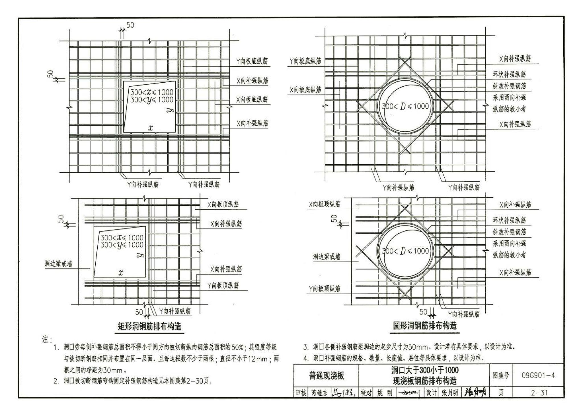 09G901-4--混凝土结构施工钢筋排布规则与构造详图（现浇混凝土楼面与屋面板）