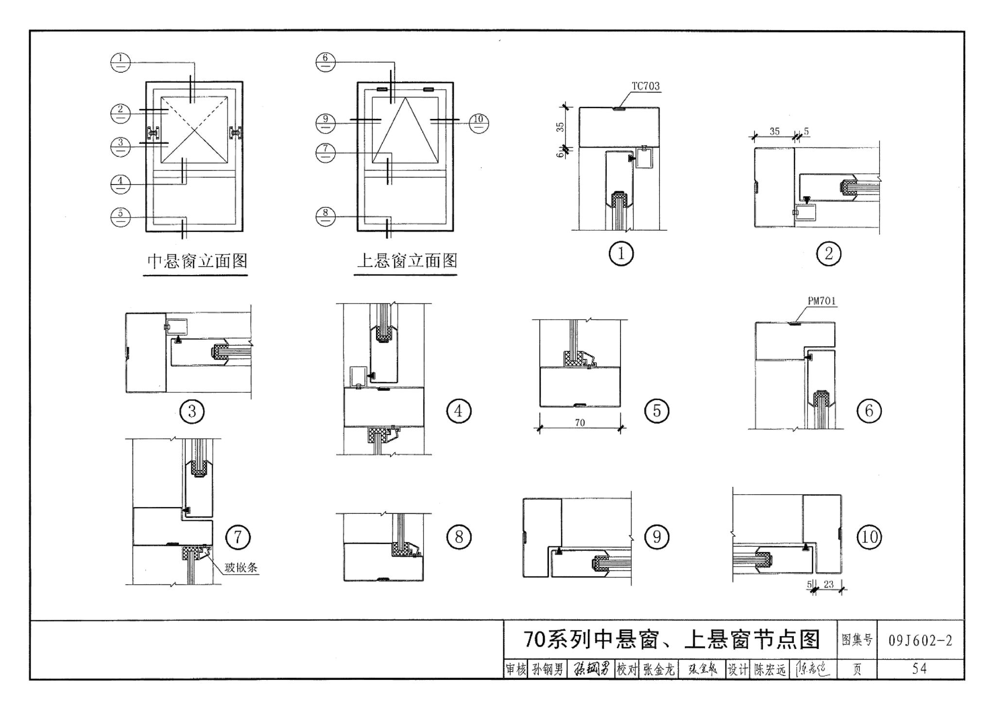 09J602-2--彩色涂层钢板门窗