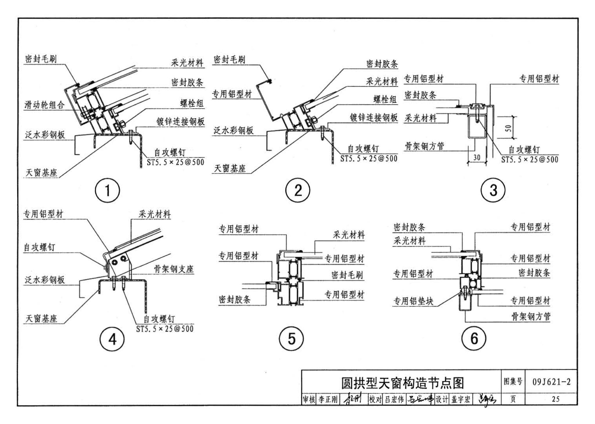 09J621-2--电动采光排烟天窗