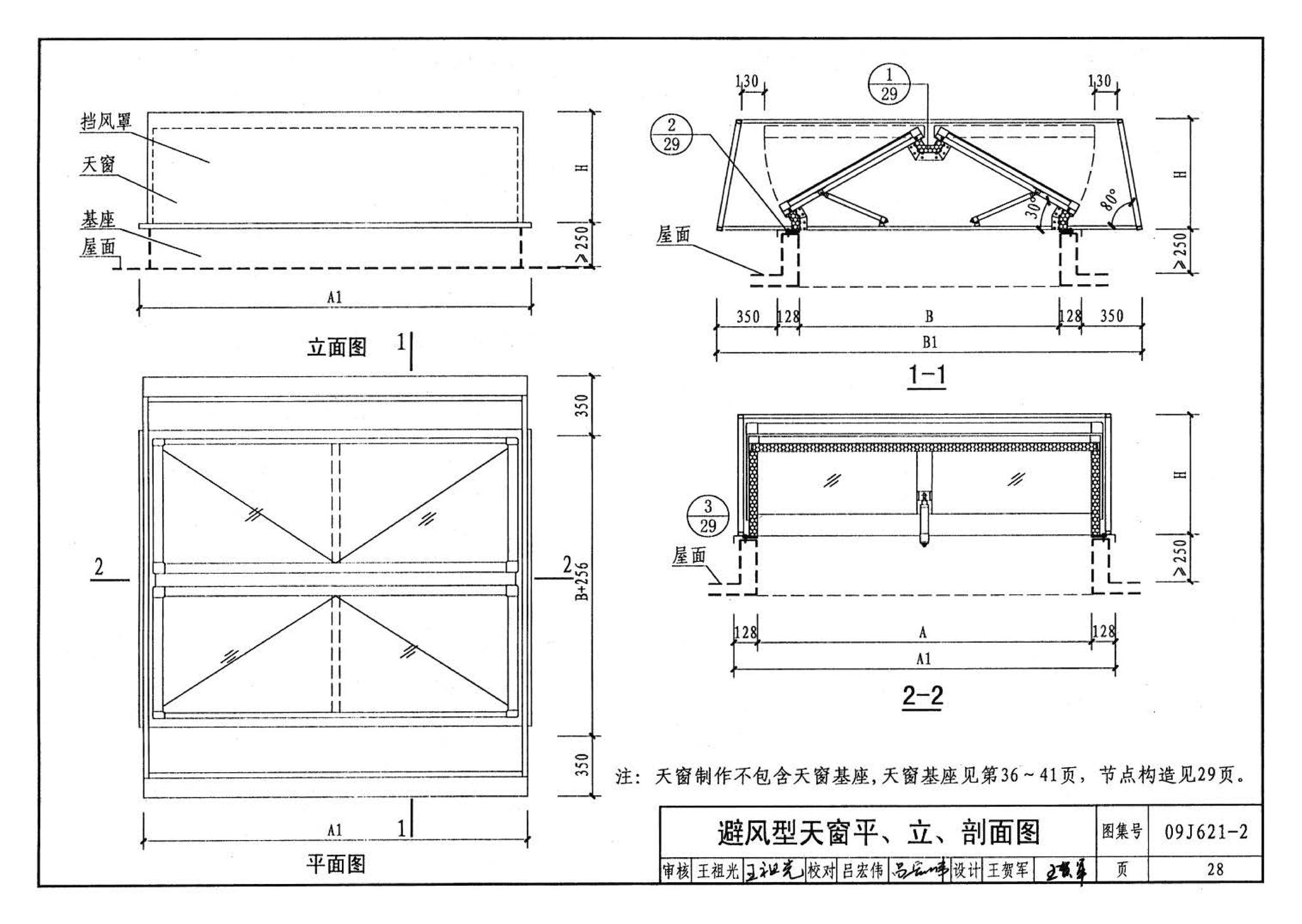 09J621-2--电动采光排烟天窗