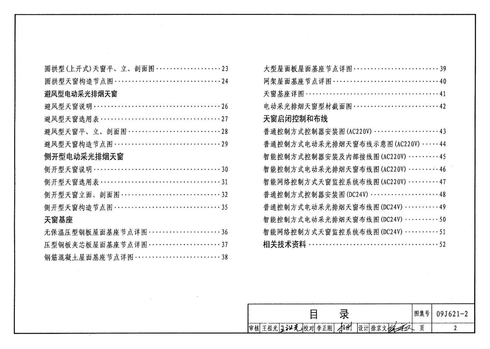 09J621-2--电动采光排烟天窗