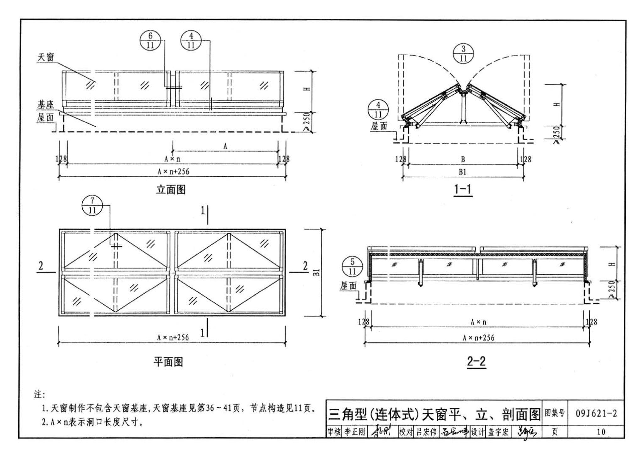 09J621-2--电动采光排烟天窗