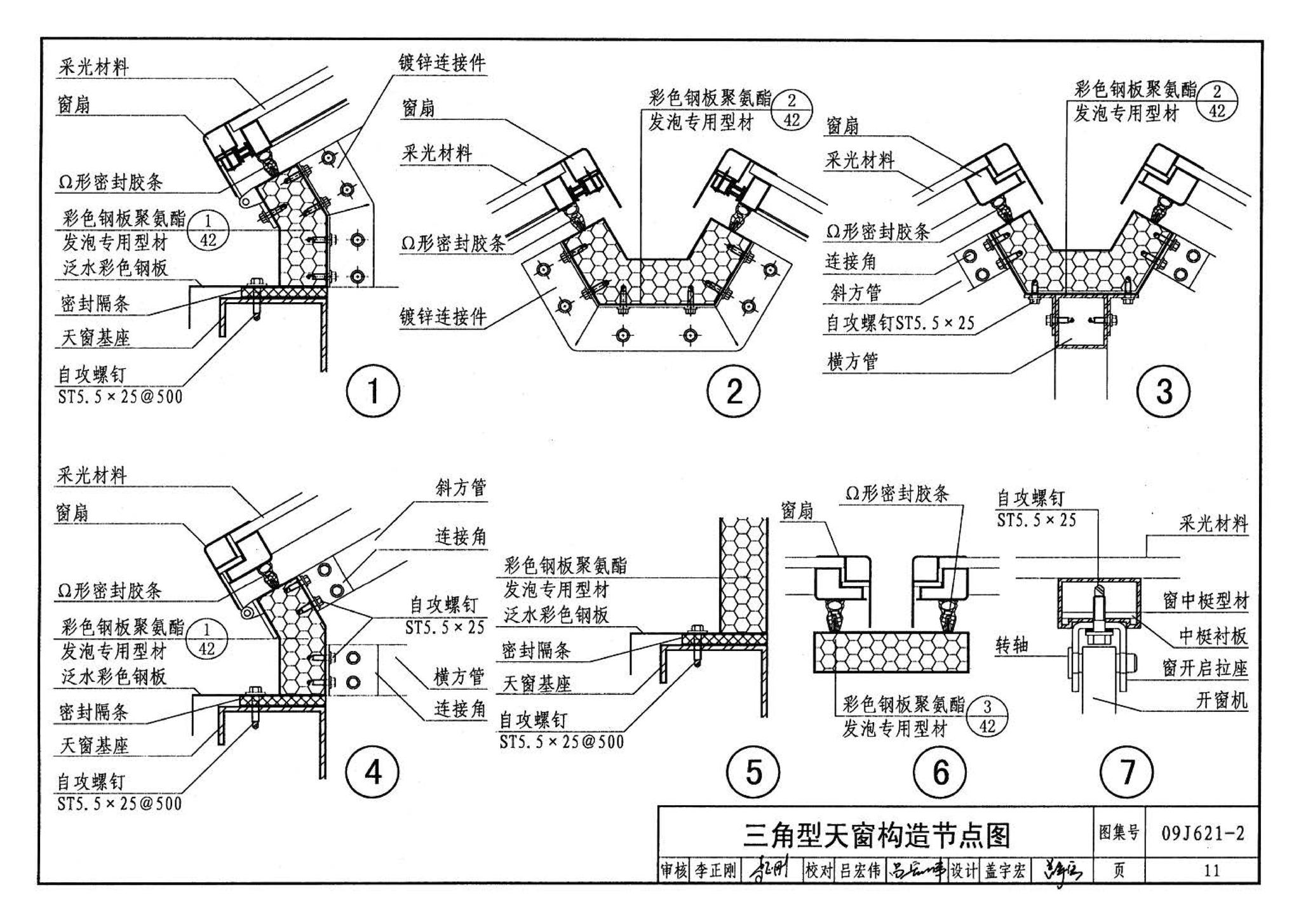 09J621-2--电动采光排烟天窗