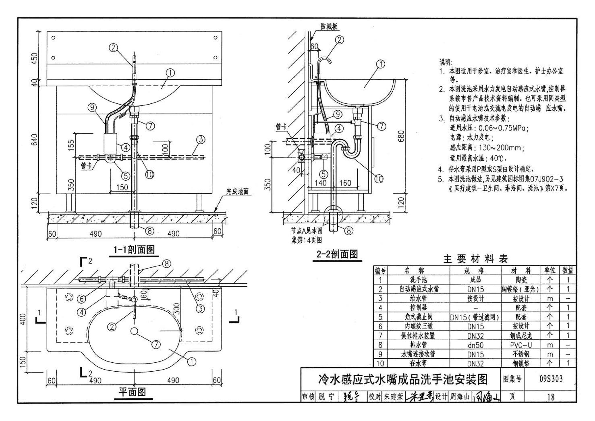 09S303--医疗卫生设备安装